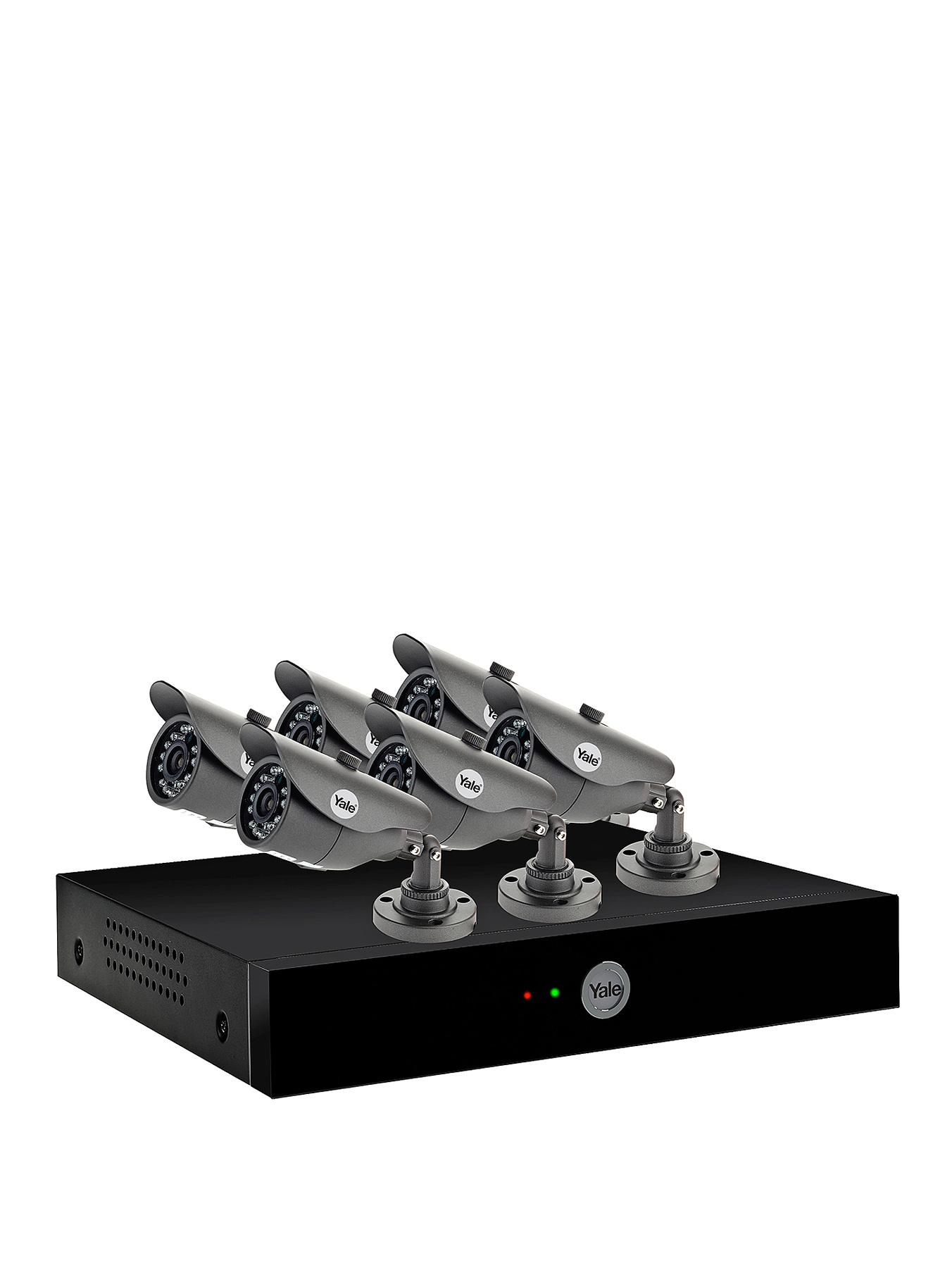 Yale 960H 6 Camera CCTV Kit with 1TB HDD and Smartphone Viewing Yale 960H 6 Camera CCTV Kit with 1TB HDD and Smartphone Viewing