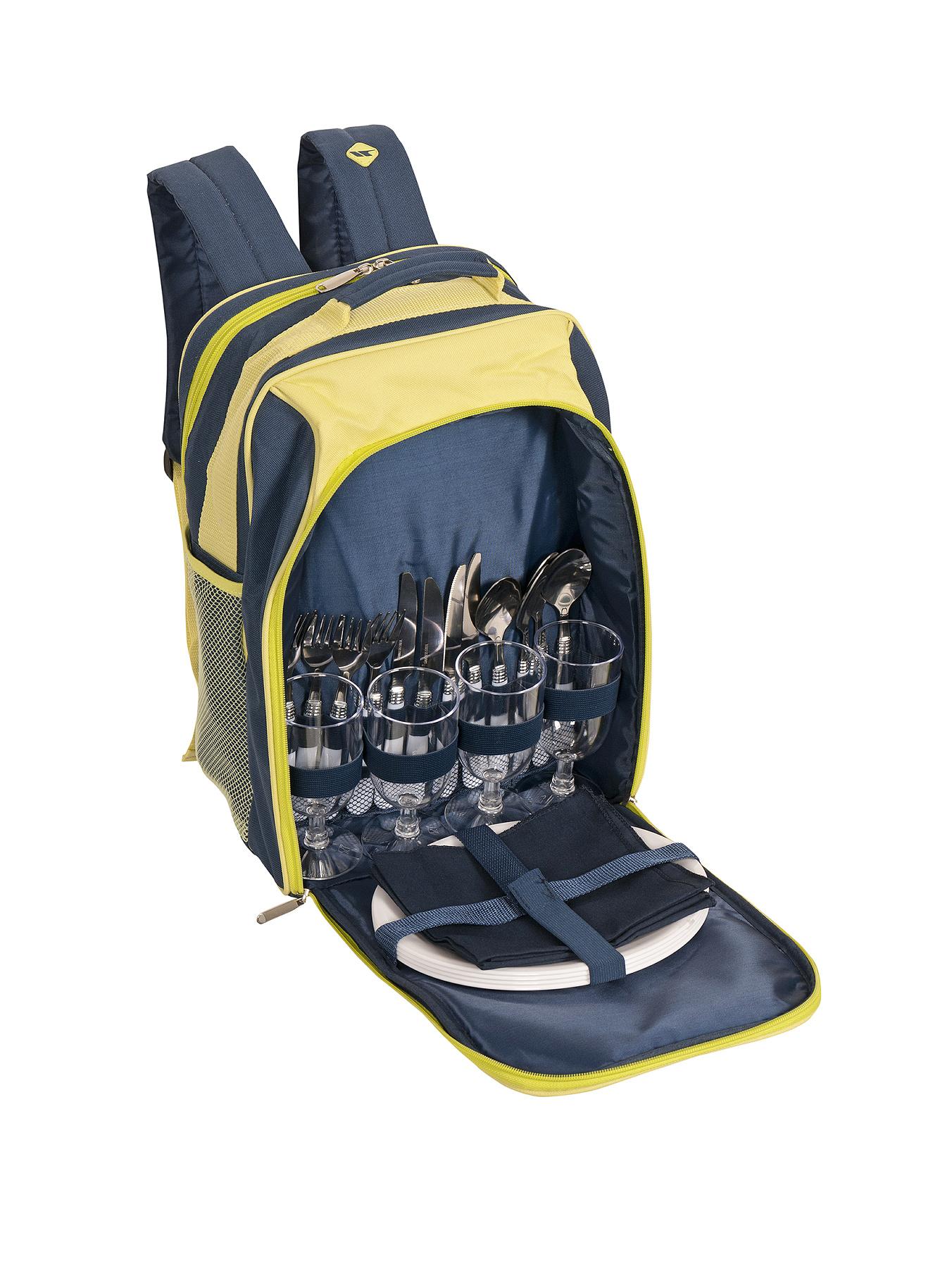Trespass Nicpic 4-Person Picnic Rucksack Trespass Nicpic 4-Person Picnic Rucksack