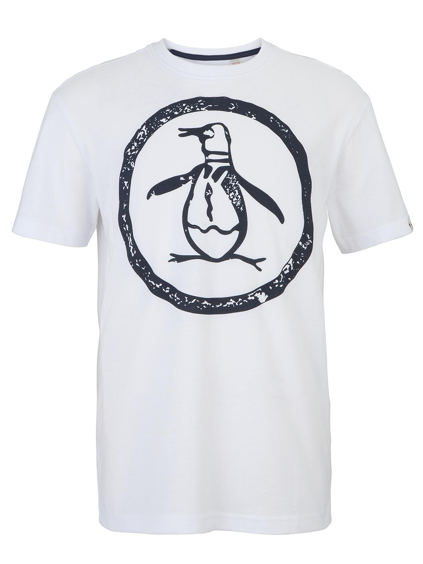 Penguin Large Penguin Print T-shirt - White, White Penguin Large Penguin Print T-shirt - White, White