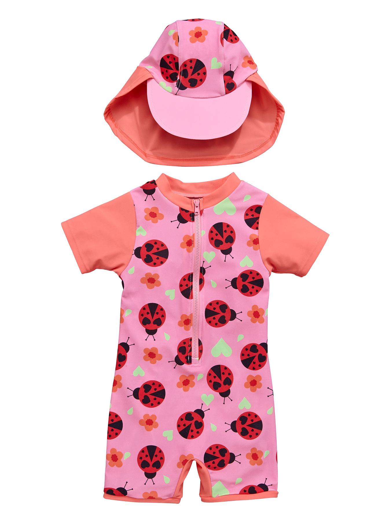 Ladybird Toddler Girls Ladybird Sunsafe and Hat - Pink, Pink Ladybird Toddler Girls Ladybird Sunsafe and Hat - Pink, Pink