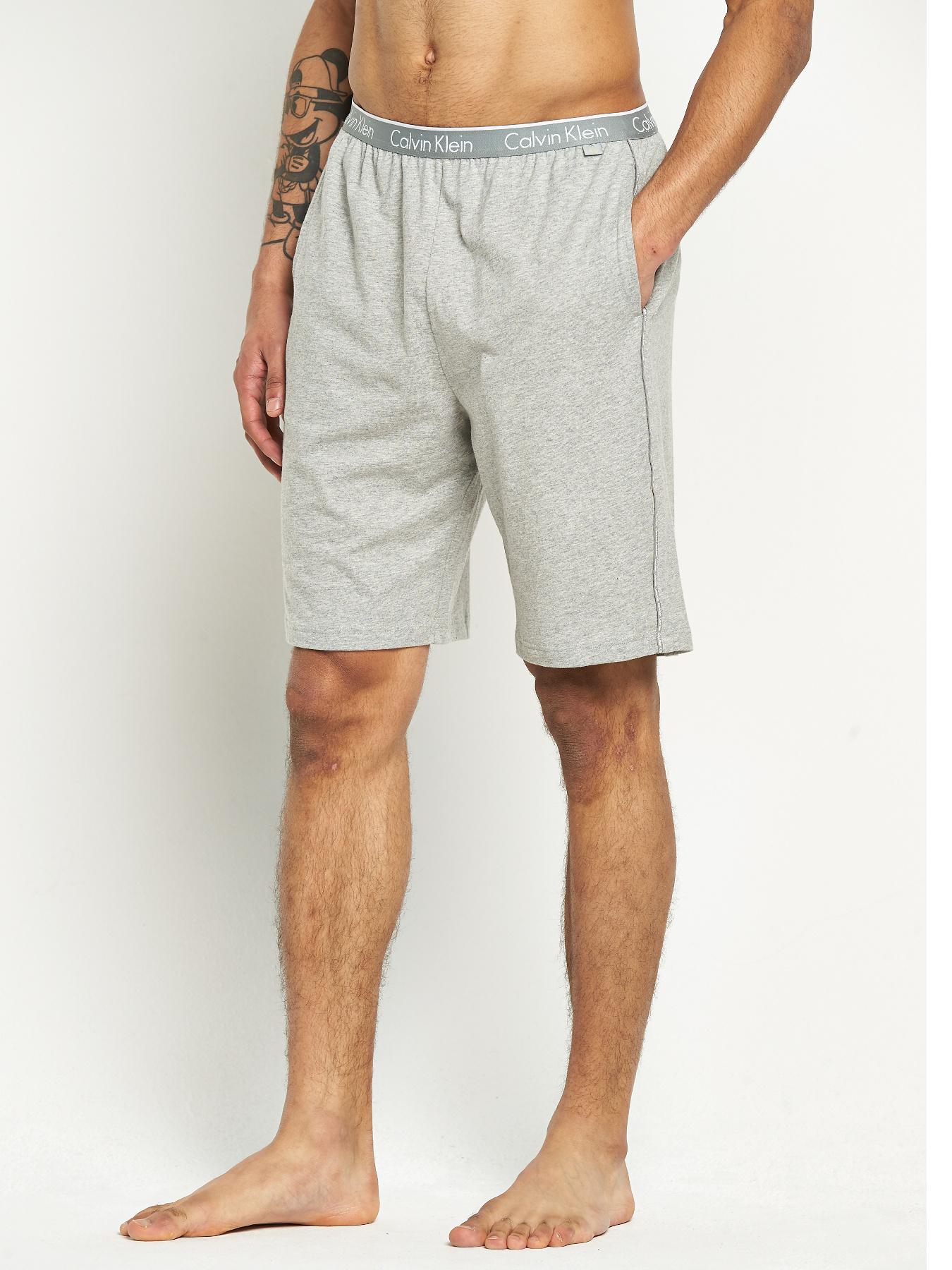 Calvin Klein Mens Lounge Shorts - Grey, Grey Calvin Klein Mens Lounge Shorts - Grey, Grey