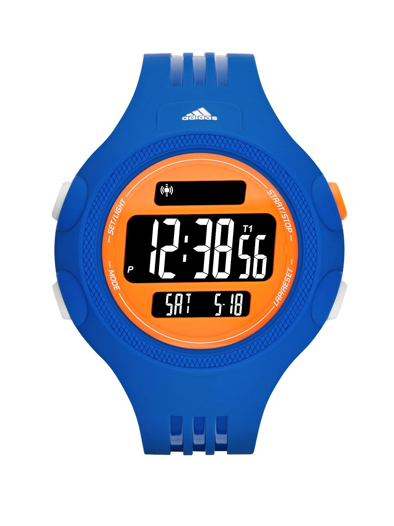 adidas Questra Blue PU 3 Stripes Strap Mens Watch adidas Questra Blue PU 3 Stripes Strap Mens Watch