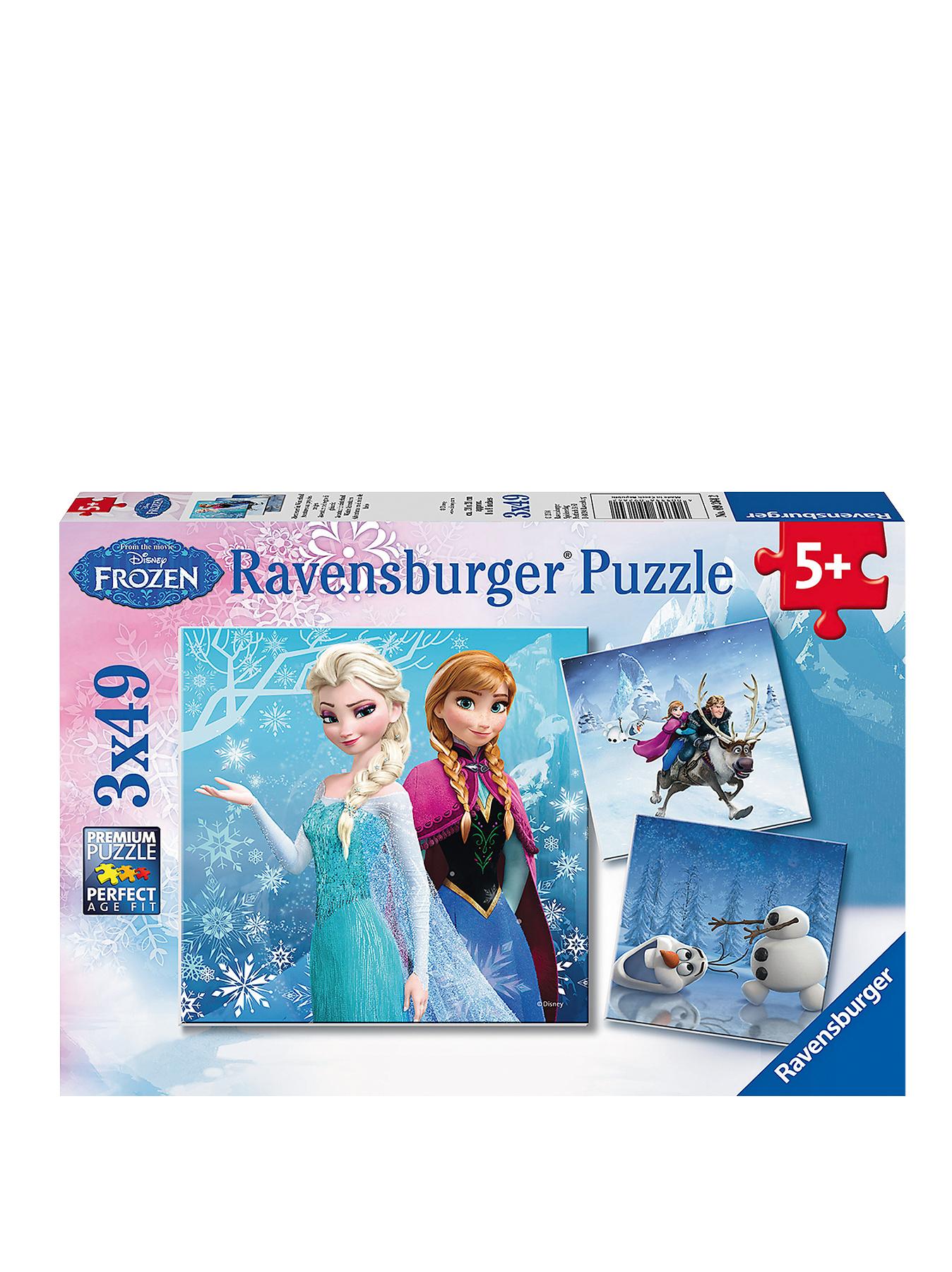 Disney Frozen 3 x 49-Piece Jigsaw Puzzles Disney Frozen 3 x 49-Piece Jigsaw Puzzles