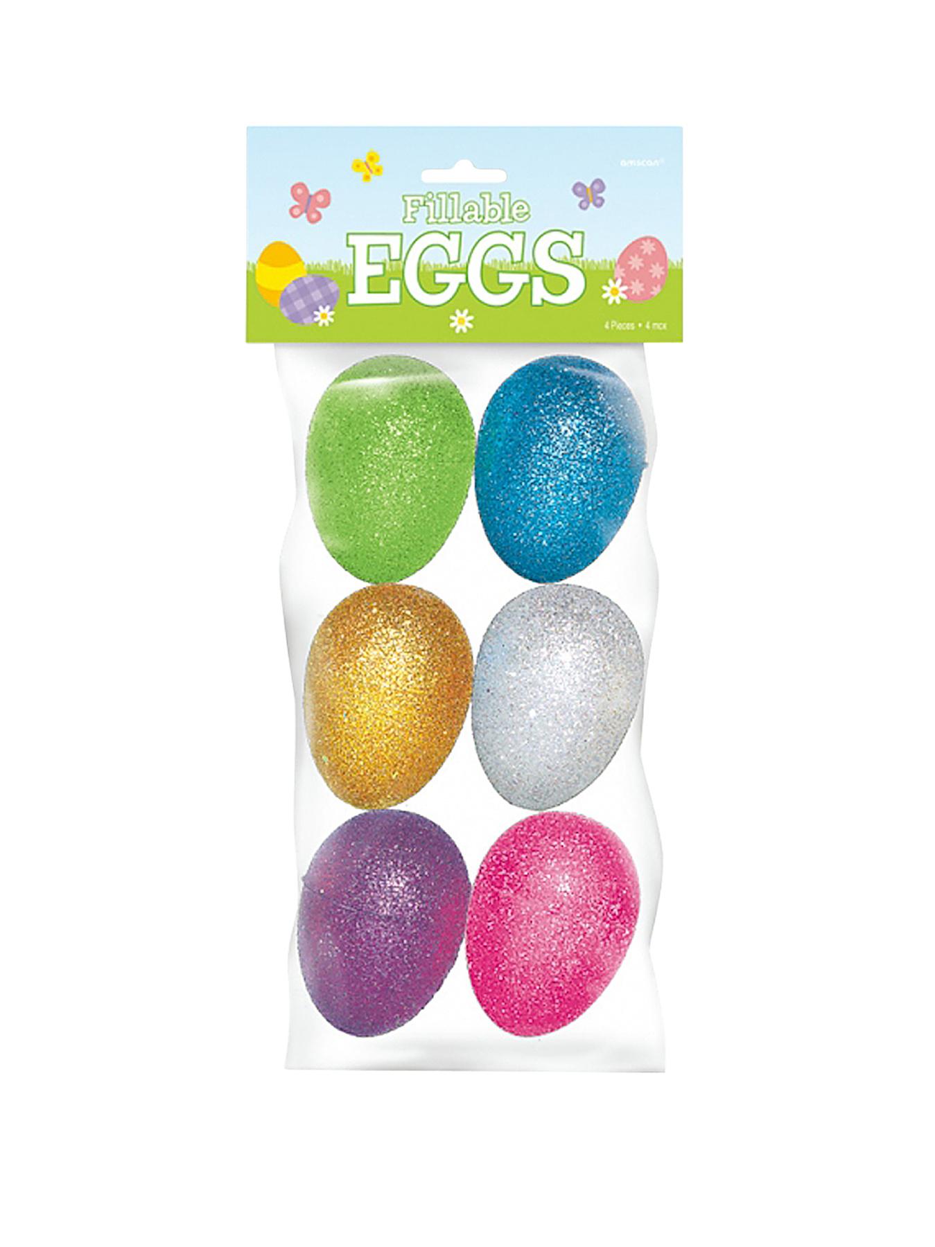 Easter Egg Hunt Glitter Eggs - Pack of 6 Easter Egg Hunt Glitter Eggs - Pack of 6