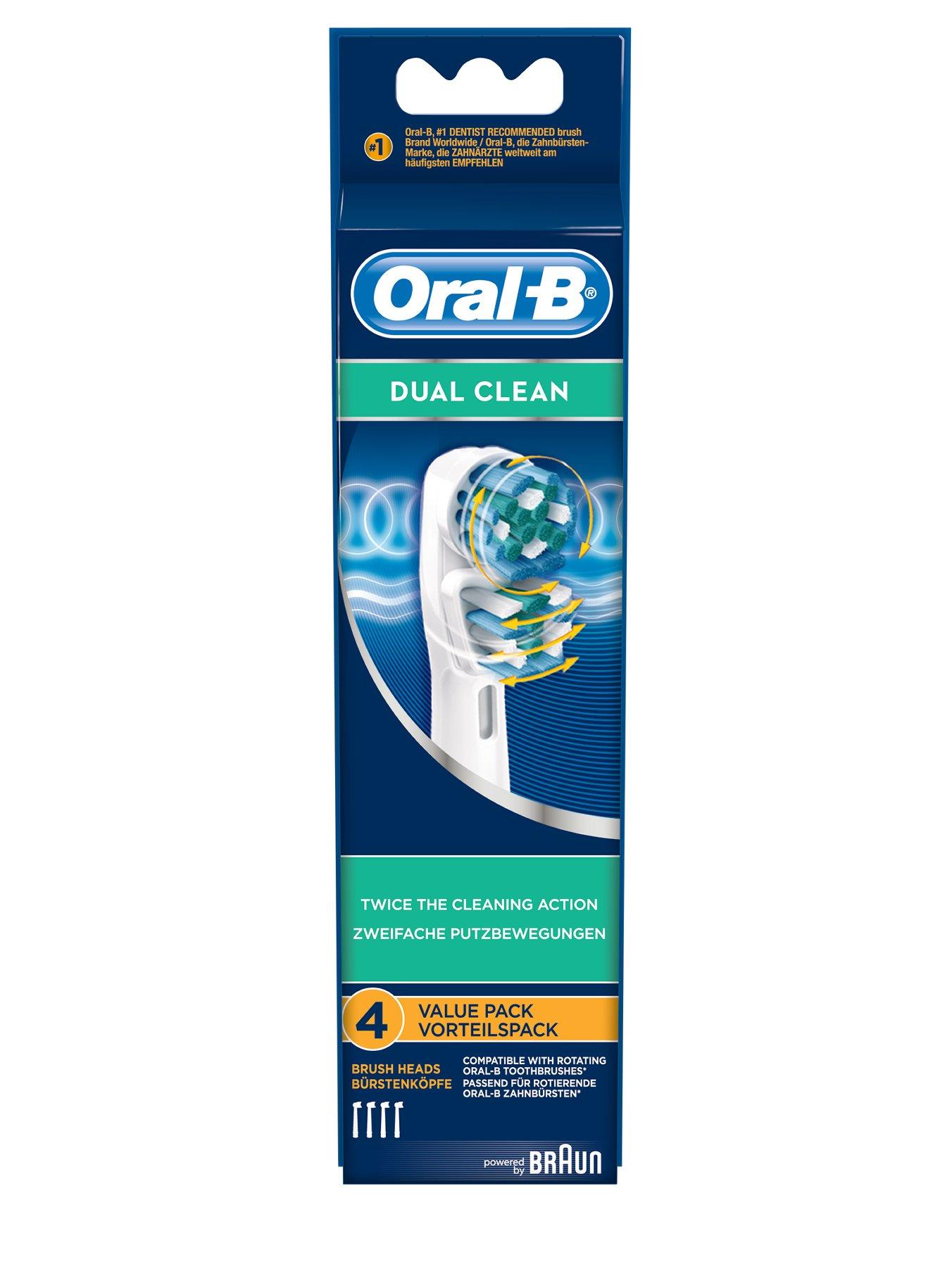 Oral-B Dual Clean Brush Heads (4 Pack) Oral-B Dual Clean Brush Heads (4 Pack)