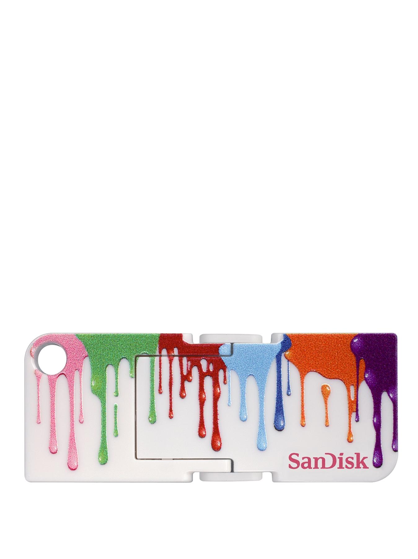 SanDisk Cruzer POP 8Gb Paint USB Drive - White SanDisk Cruzer POP 8Gb Paint USB Drive - White