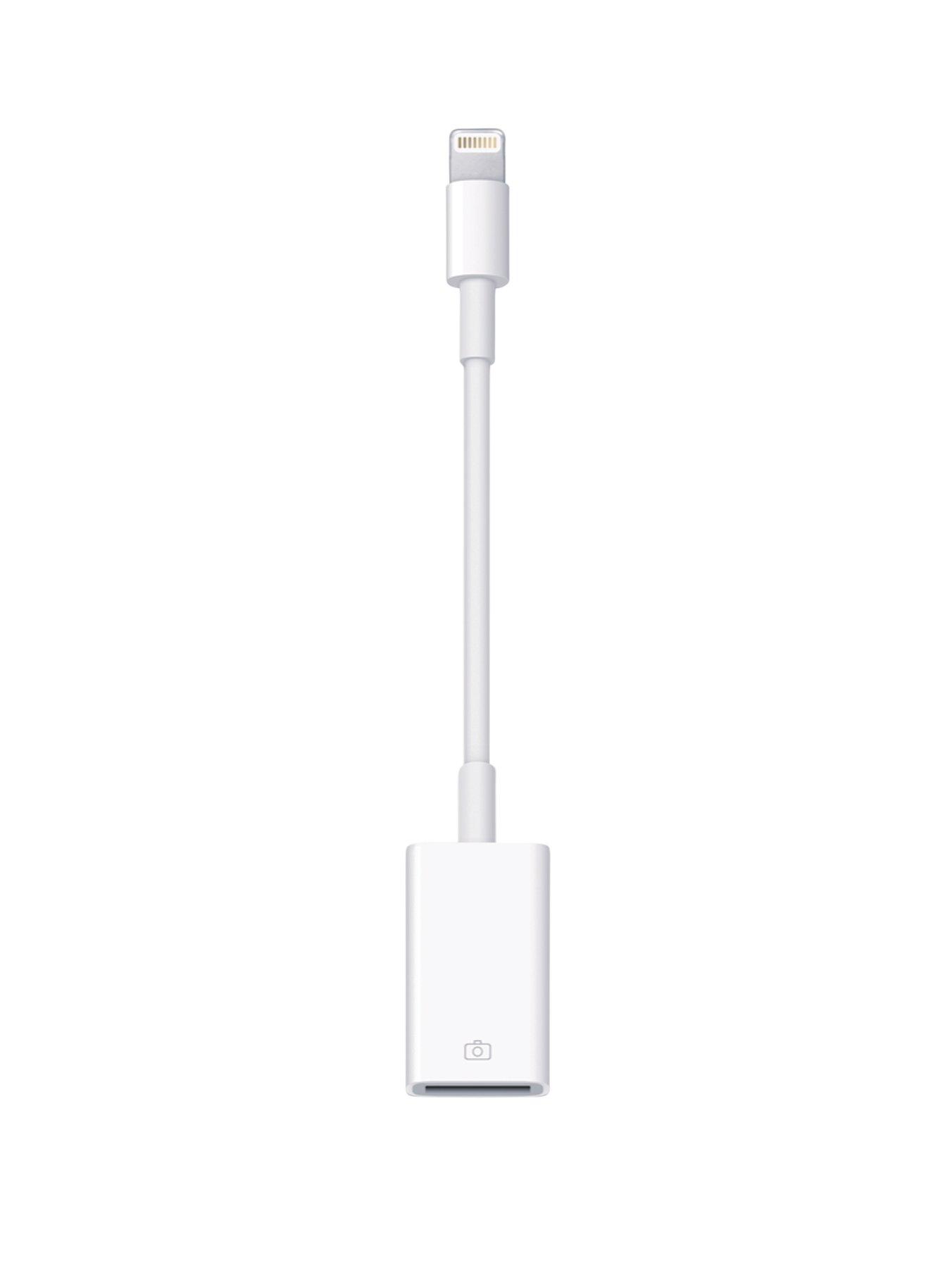Apple Lightning to USB Camera Adapter - White, White Apple Lightning to USB Camera Adapter - White, White