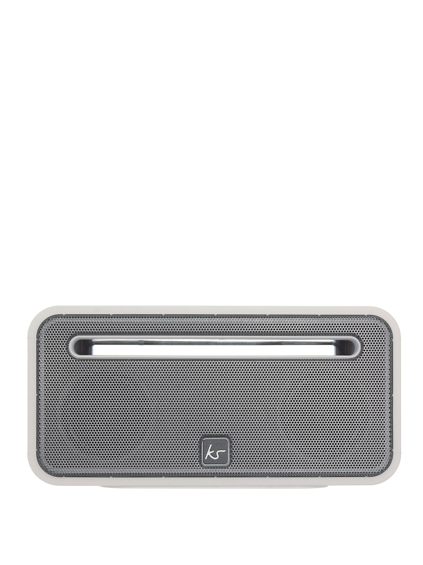 Kitsound Ignite Rechargeable Bluetooth Speaker - White Kitsound Ignite Rechargeable Bluetooth Speaker - White