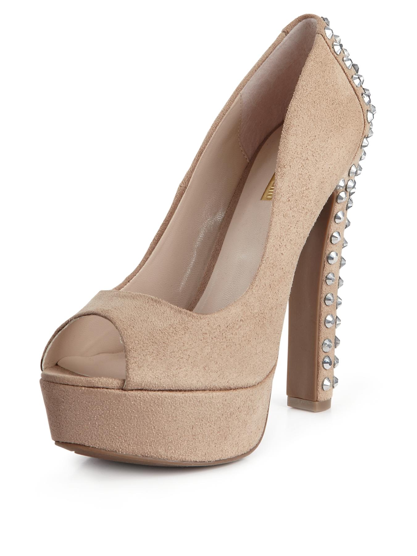 ZIGI Soho Diamante Peep Toe Heeled Shoes - Black, Black ZIGI Soho Diamante Peep Toe Heeled Shoes - Black, Black