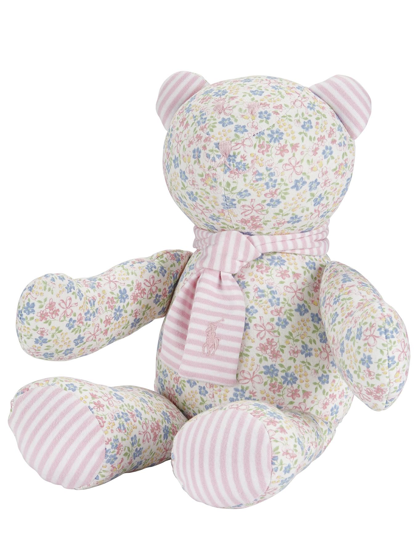 Ralph Lauren Teddy Bear - White Multi - White, White Ralph Lauren Teddy Bear - White Multi - White, White
