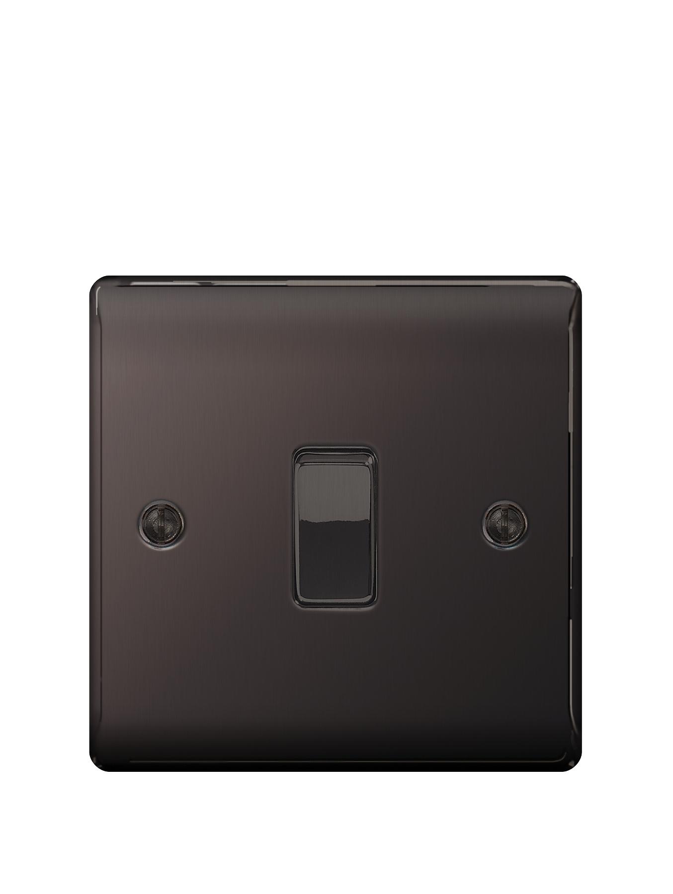British General Electrical Raised 1g 2-Way Switch - Black Nickel British General Electrical Raised 1g 2-Way Switch - Black Nickel