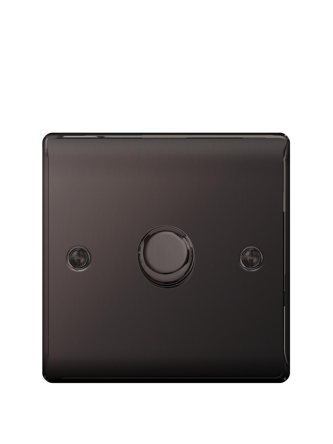 British General Electrical Raised 1g Dimmer Switch - Black Nickel British General Electrical Raised 1g Dimmer Switch - Black Nickel