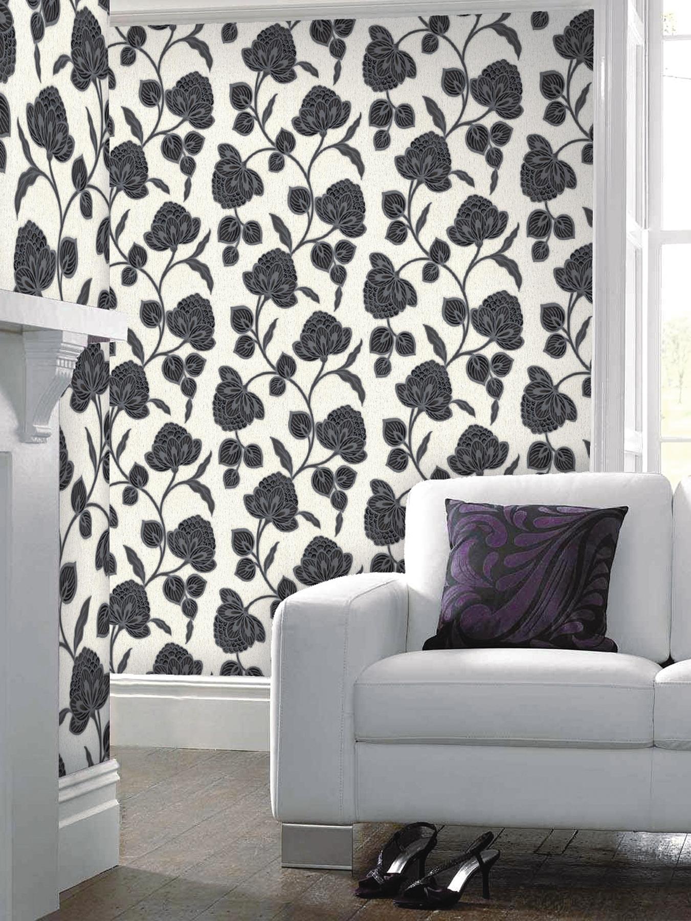 Graham & Brown Nadira Wallpaper - Black Graham & Brown Nadira Wallpaper - Black