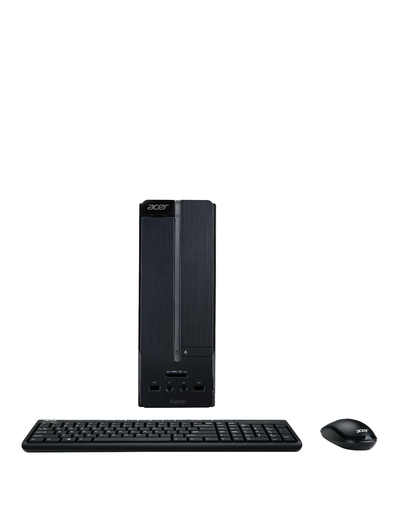 Acer Aspire XC-605 Intel Core i3 Processor, 6Gb RAM, 1Tb Hard Drive, Wi-Fi, Desktop Base Unit with Optional Microsoft Office 365 - Black Acer Aspire XC-605 Intel Core i3 Processor, 6Gb RAM, 1Tb Hard Drive, Wi-Fi, Desktop Base Unit with Optional Microsoft Office 365 - Black