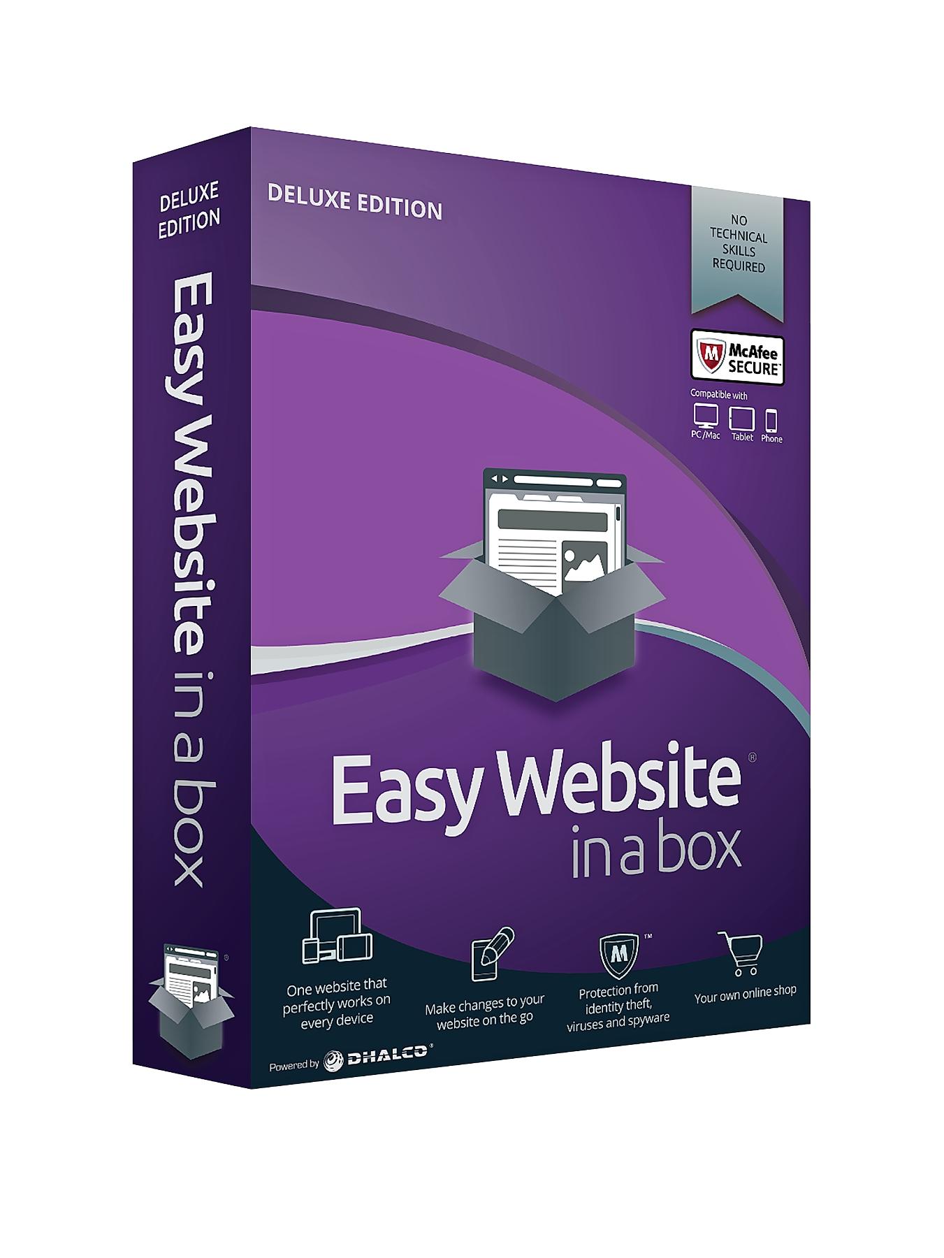 DHALCO Easy Website in a Box Deluxe Edition 1 Year Licence DHALCO Easy Website in a Box Deluxe Edition 1 Year Licence