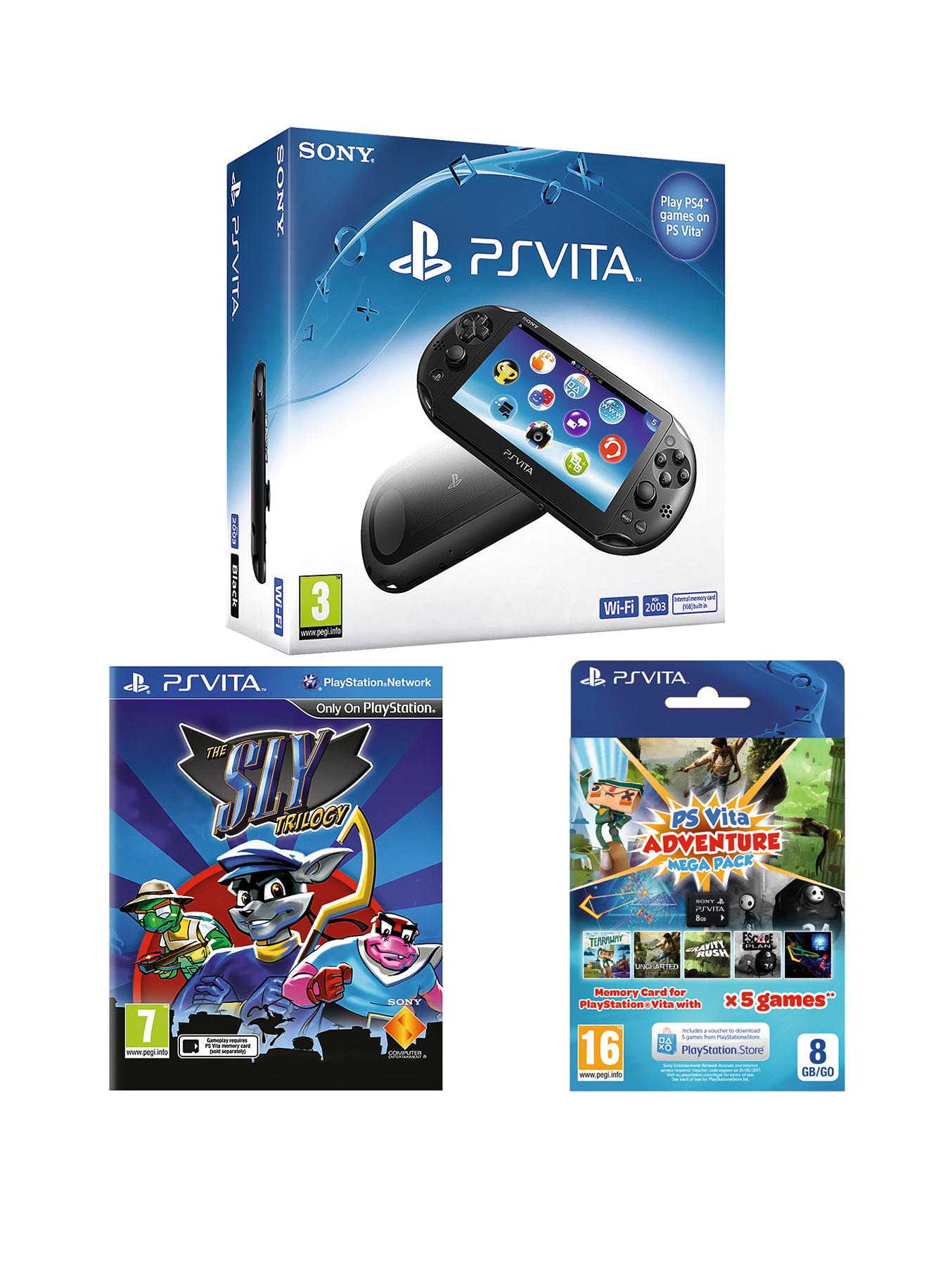 PS Vita Slim Console With Sly Cooper Trilogy and 8Gb Mega Pack PS Vita Slim Console With Sly Cooper Trilogy and 8Gb Mega Pack