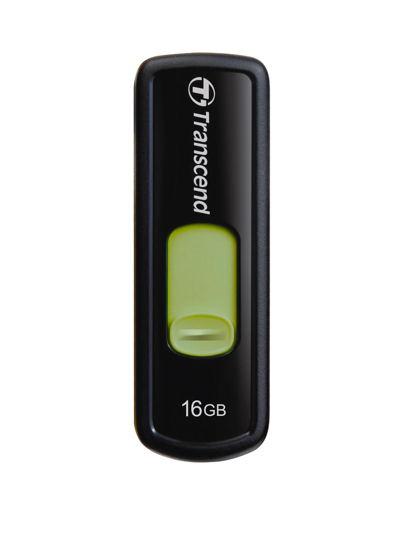 Transcend JetFlash 500 Capless Series 16Gb USB Flash Drive - Green Transcend JetFlash 500 Capless Series 16Gb USB Flash Drive - Green