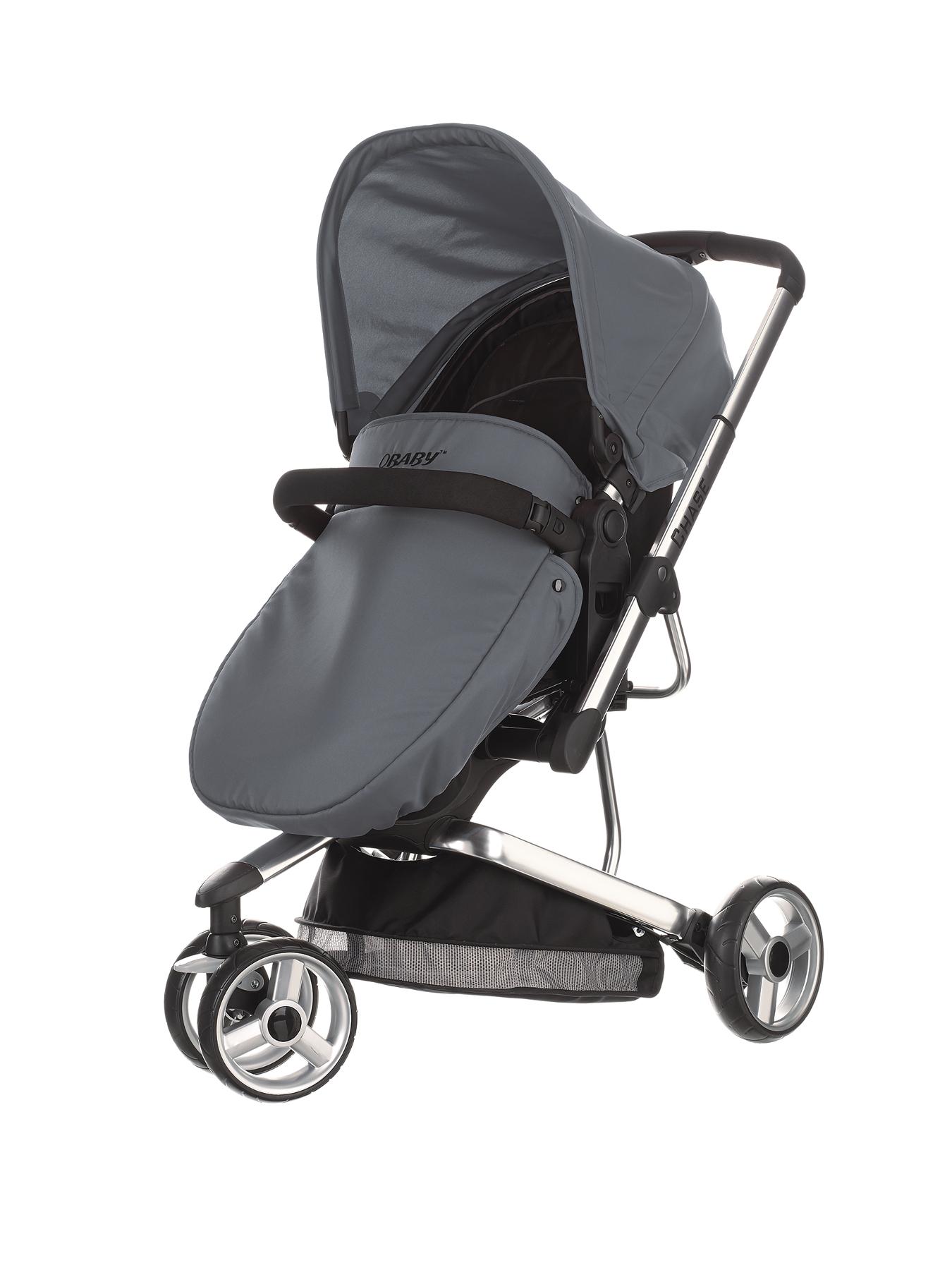 Obaby Chase 3 Wheel Pramette - Grey, Grey,Lime,Turquoise,Pink,Red,Purple Obaby Chase 3 Wheel Pramette - Grey, Grey,Lime,Turquoise,Pink,Red,Purple