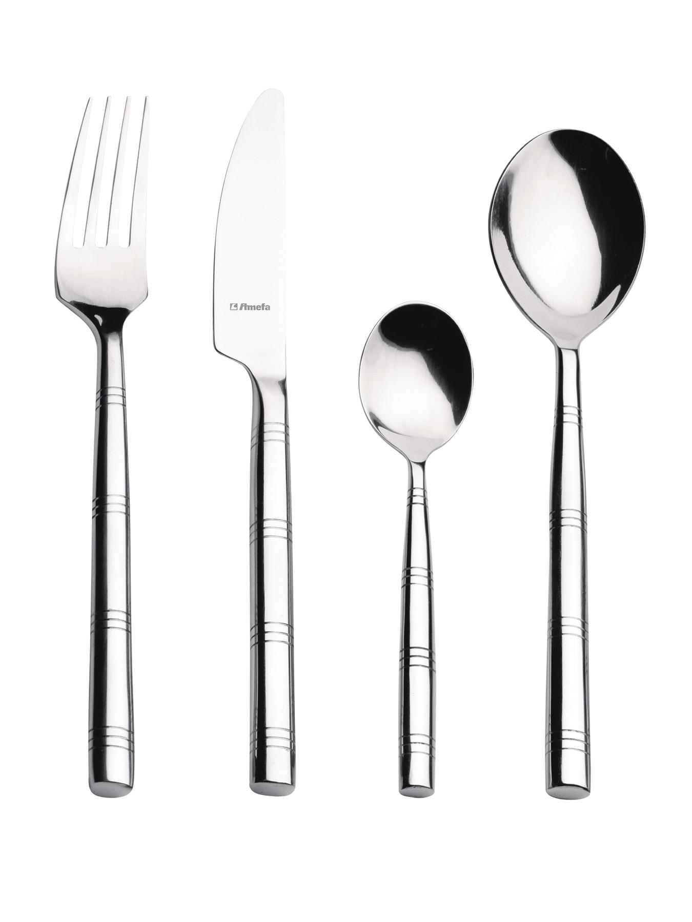 Amefa Monogram Premium 32-Piece Cane Cutlery Set Amefa Monogram Premium 32-Piece Cane Cutlery Set