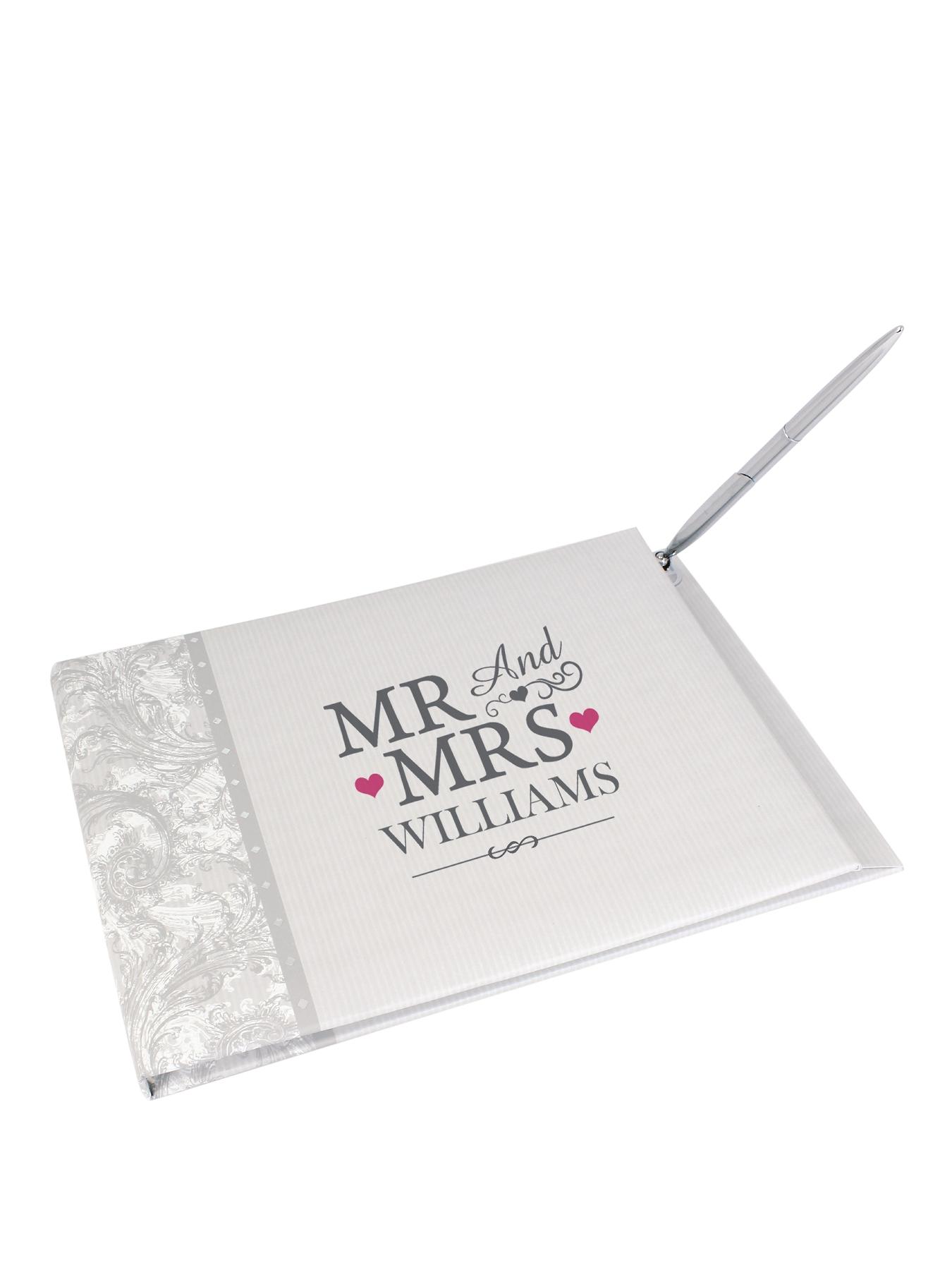 Personalised Mr and Mrs Guest Book Personalised Mr and Mrs Guest Book