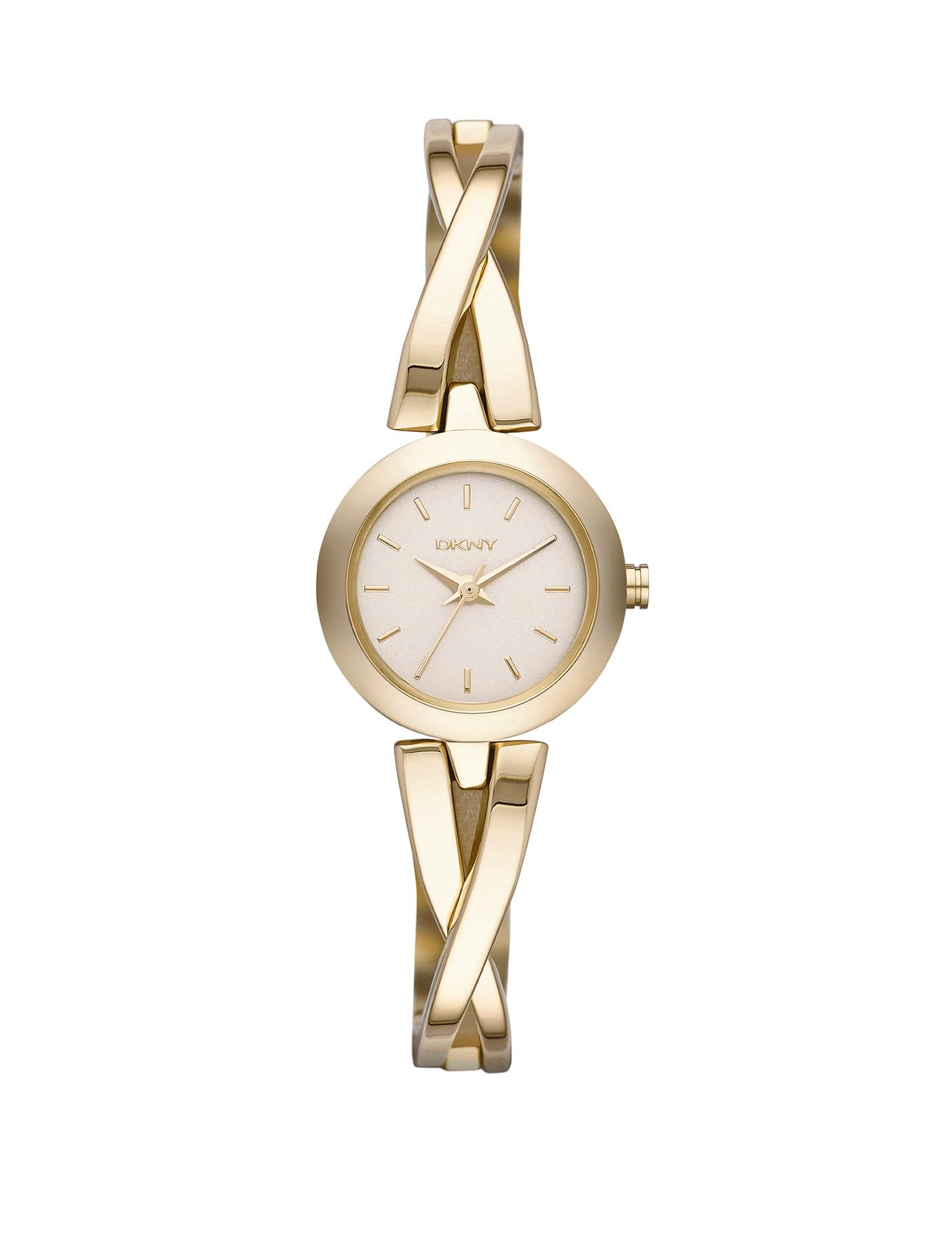 DKNY Crosswalk Champagne Dial Gold-Tone Ladies Watch DKNY Crosswalk Champagne Dial Gold-Tone Ladies Watch