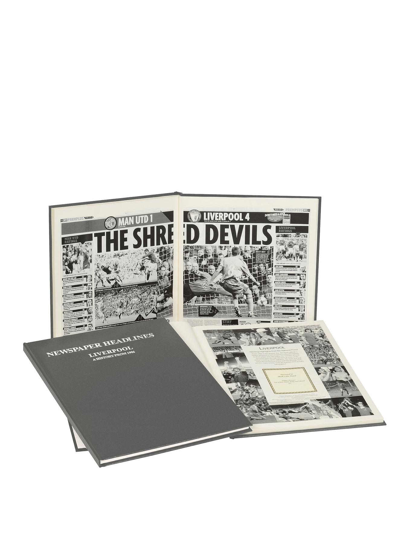 Personalised Football Newspaper Book - Premier League Teams Personalised Football Newspaper Book - Premier League Teams