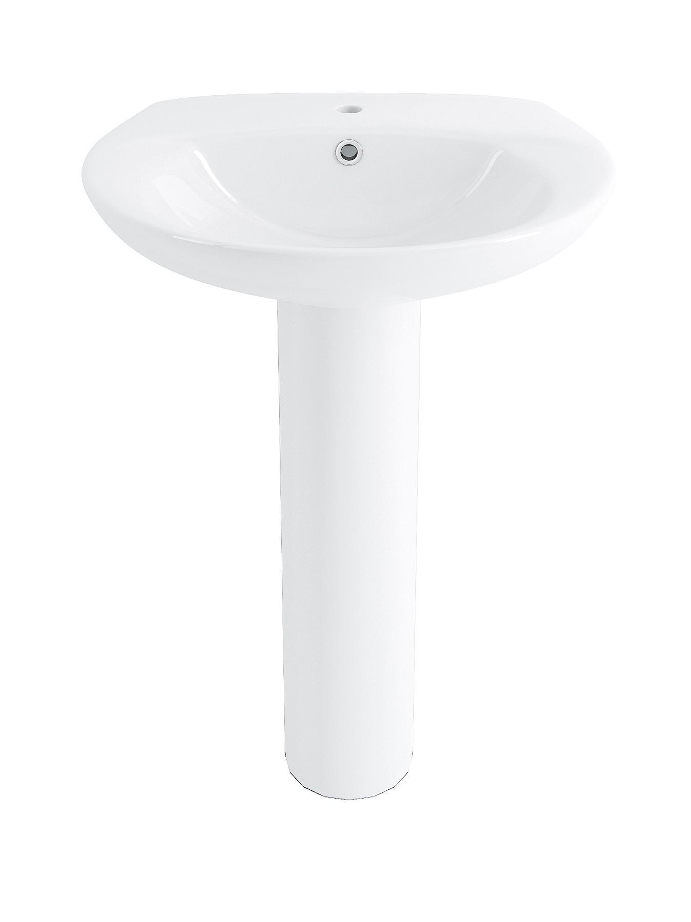 Purity 1 Tap Hole Basin and Full Pedestal Purity 1 Tap Hole Basin and Full Pedestal