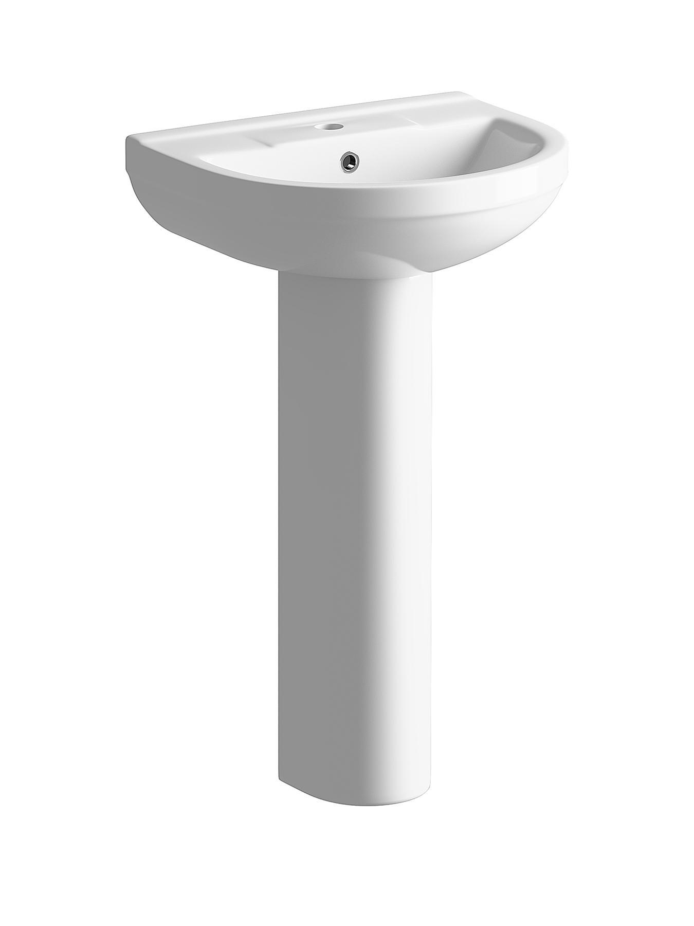 Bliss 1 Tap Hole Basin and Full Pedestal Bliss 1 Tap Hole Basin and Full Pedestal