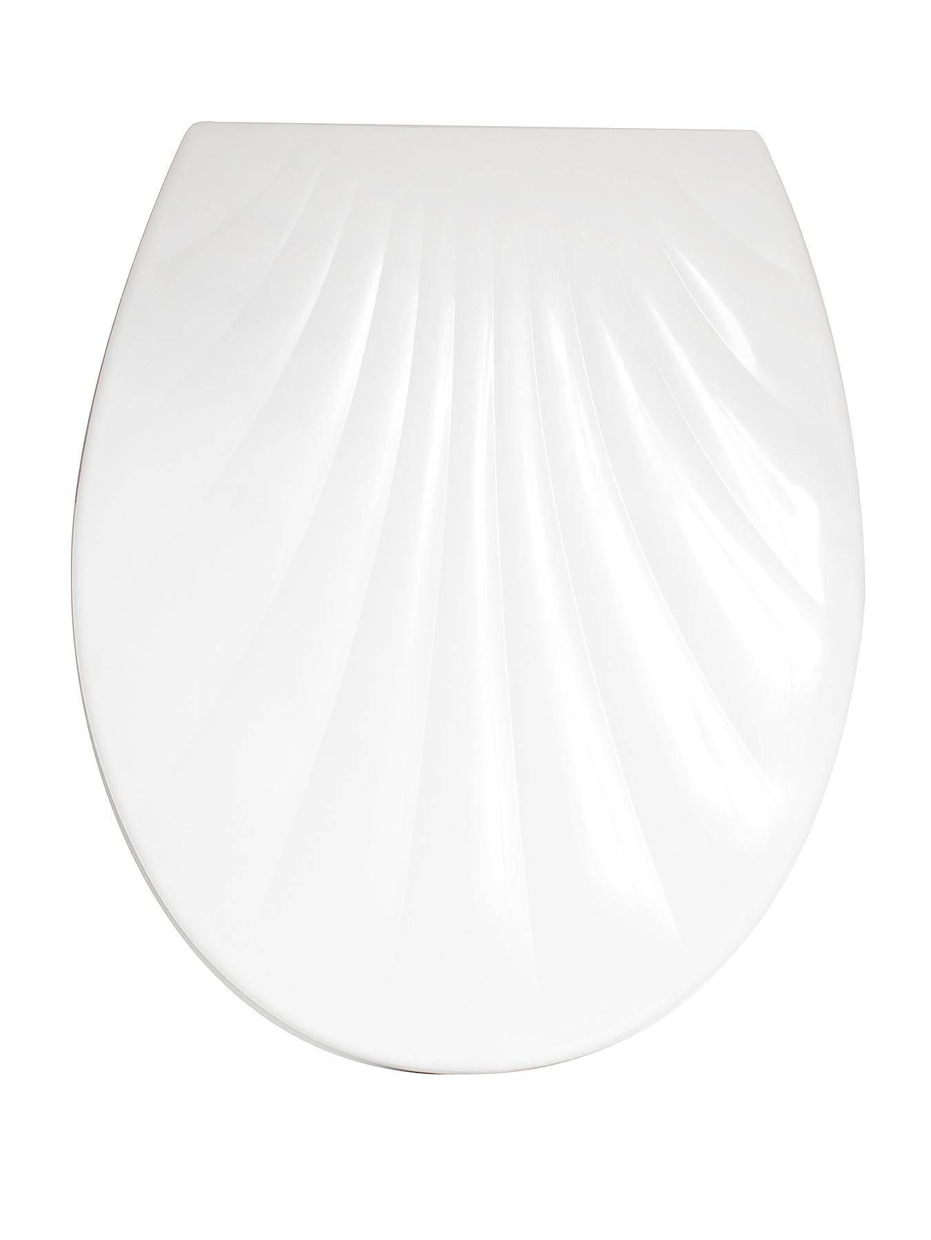 Sabichi White Shell Designed Toilet Seat Sabichi White Shell Designed Toilet Seat