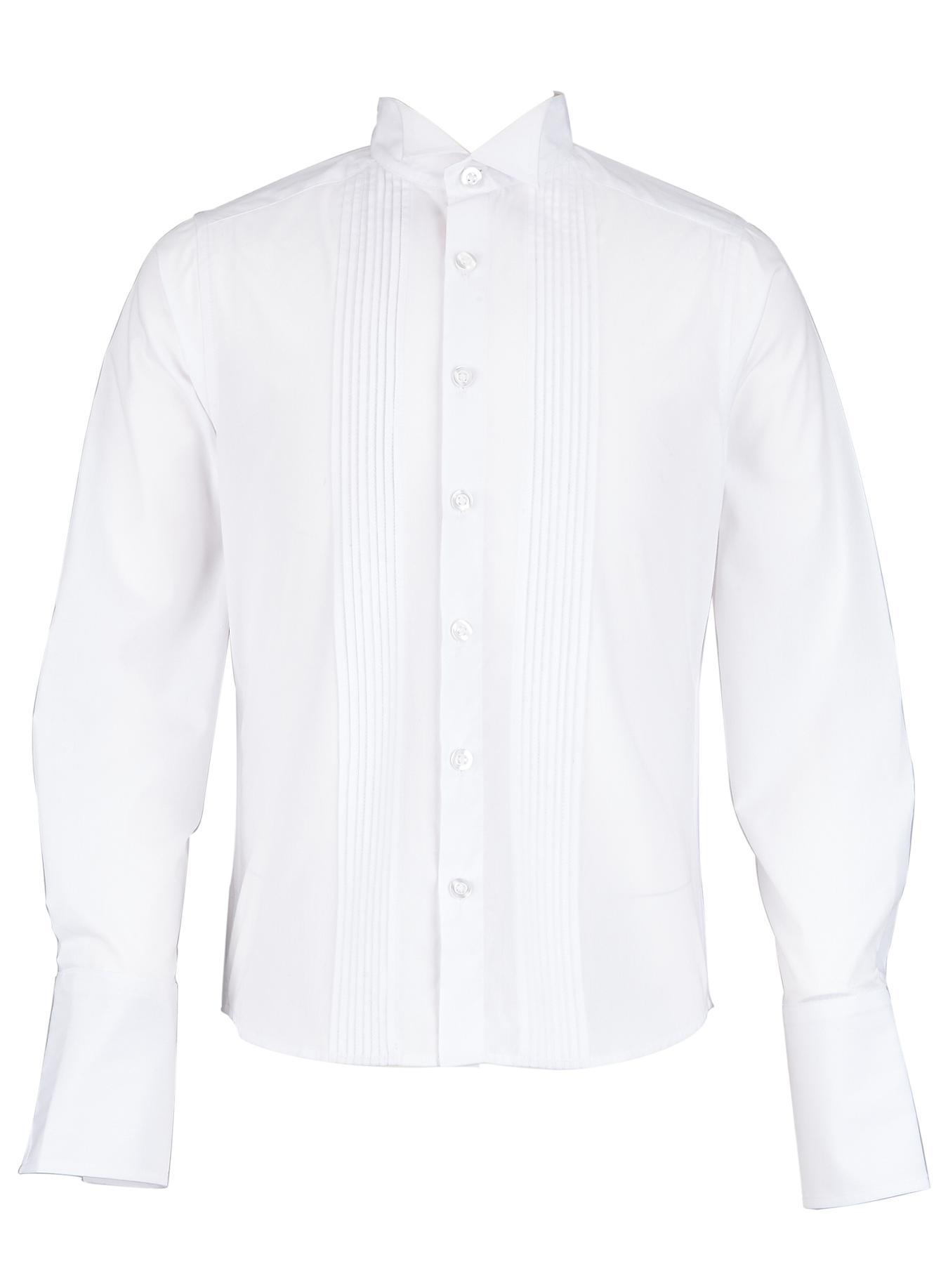 Demo Boys Smart Pintuck Shirt - White, White Demo Boys Smart Pintuck Shirt - White, White