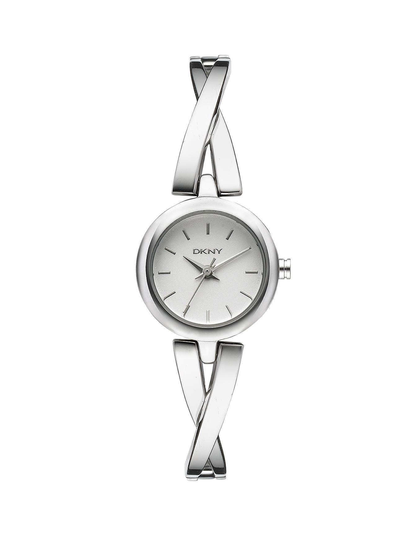 DKNY Crosswalk Stainless Steel Half Bangle Ladies Watch DKNY Crosswalk Stainless Steel Half Bangle Ladies Watch