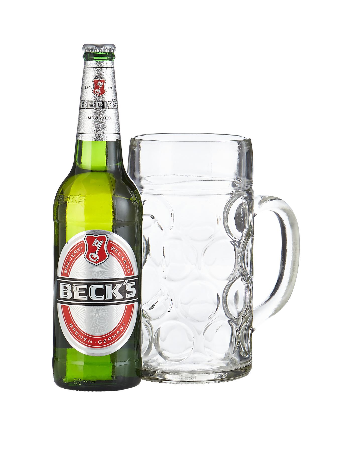 Becks Beer 660ml and Large Stein Becks Beer 660ml and Large Stein