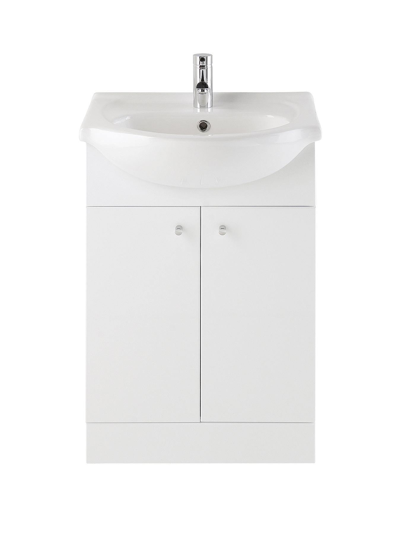 550mm Basin and Vanity Unit - Gloss White 550mm Basin and Vanity Unit - Gloss White