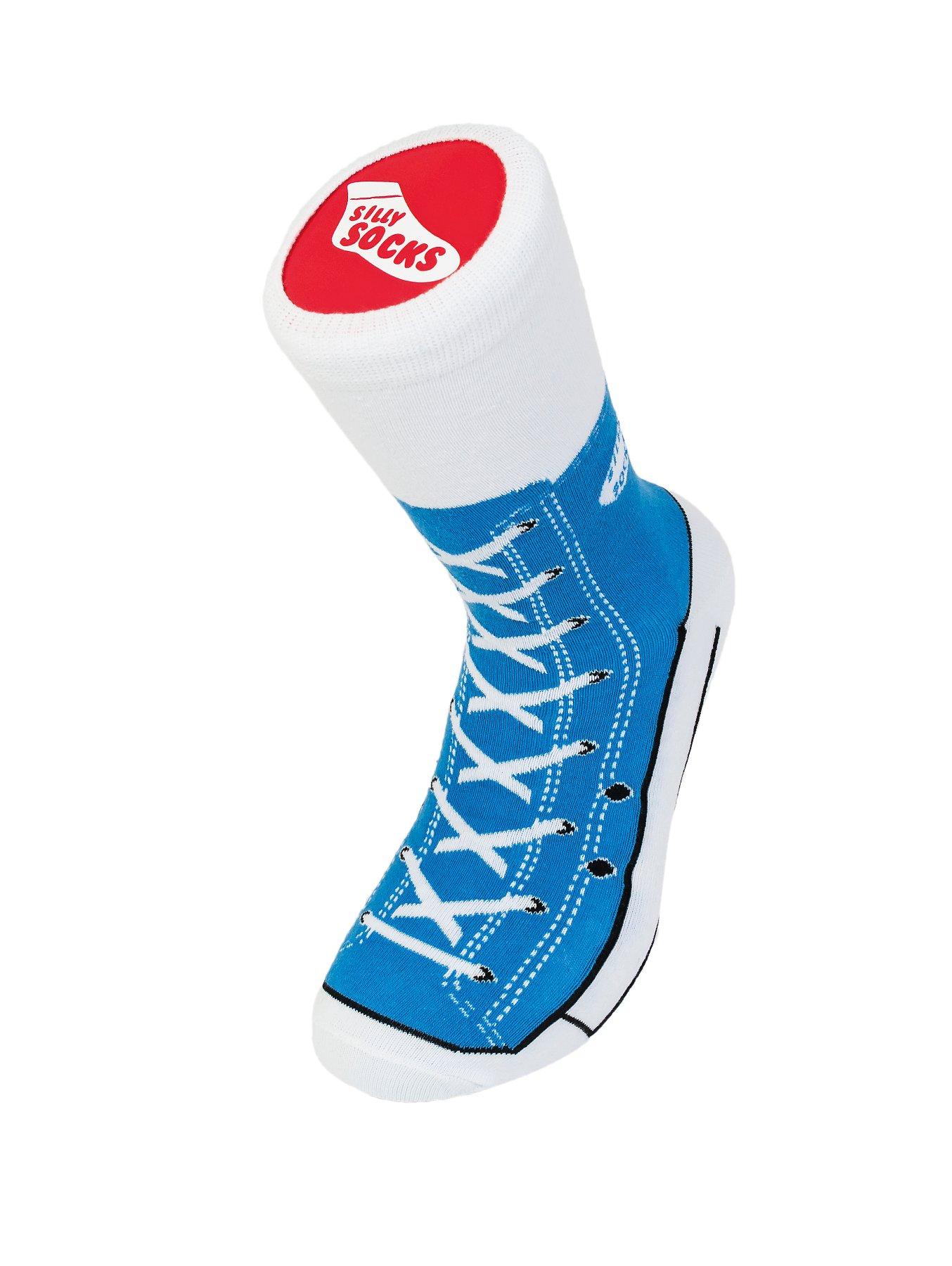 Silly Socks Toddlers Sneaker Socks - Size 9-13 - Pink, Pink,Blue,Red Silly Socks Toddlers Sneaker Socks - Size 9-13 - Pink, Pink,Blue,Red