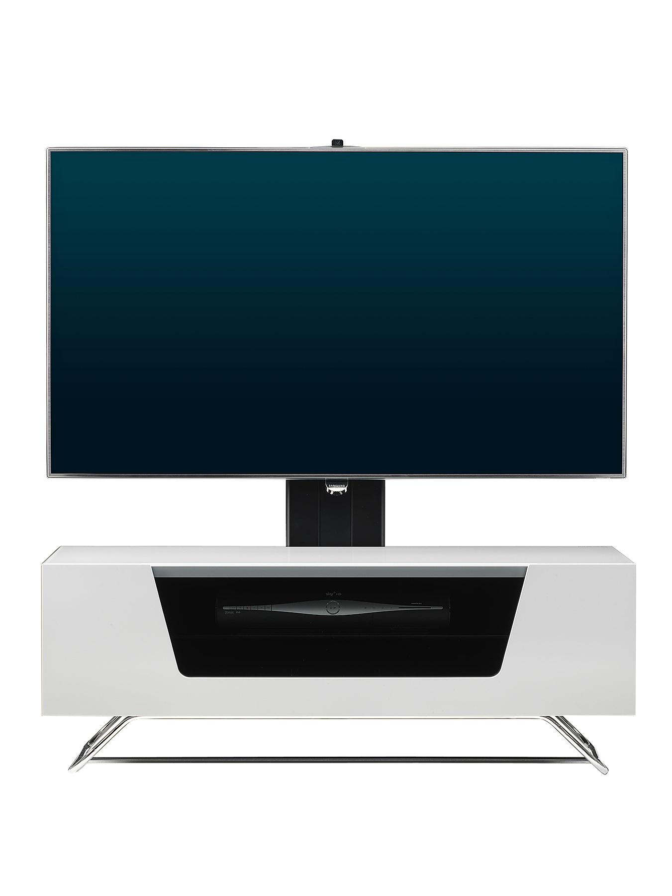 Alphason Chromium Cantilever TV Stand - White (fits up to 50 inch TV) Alphason Chromium Cantilever TV Stand - White (fits up to 50 inch TV)