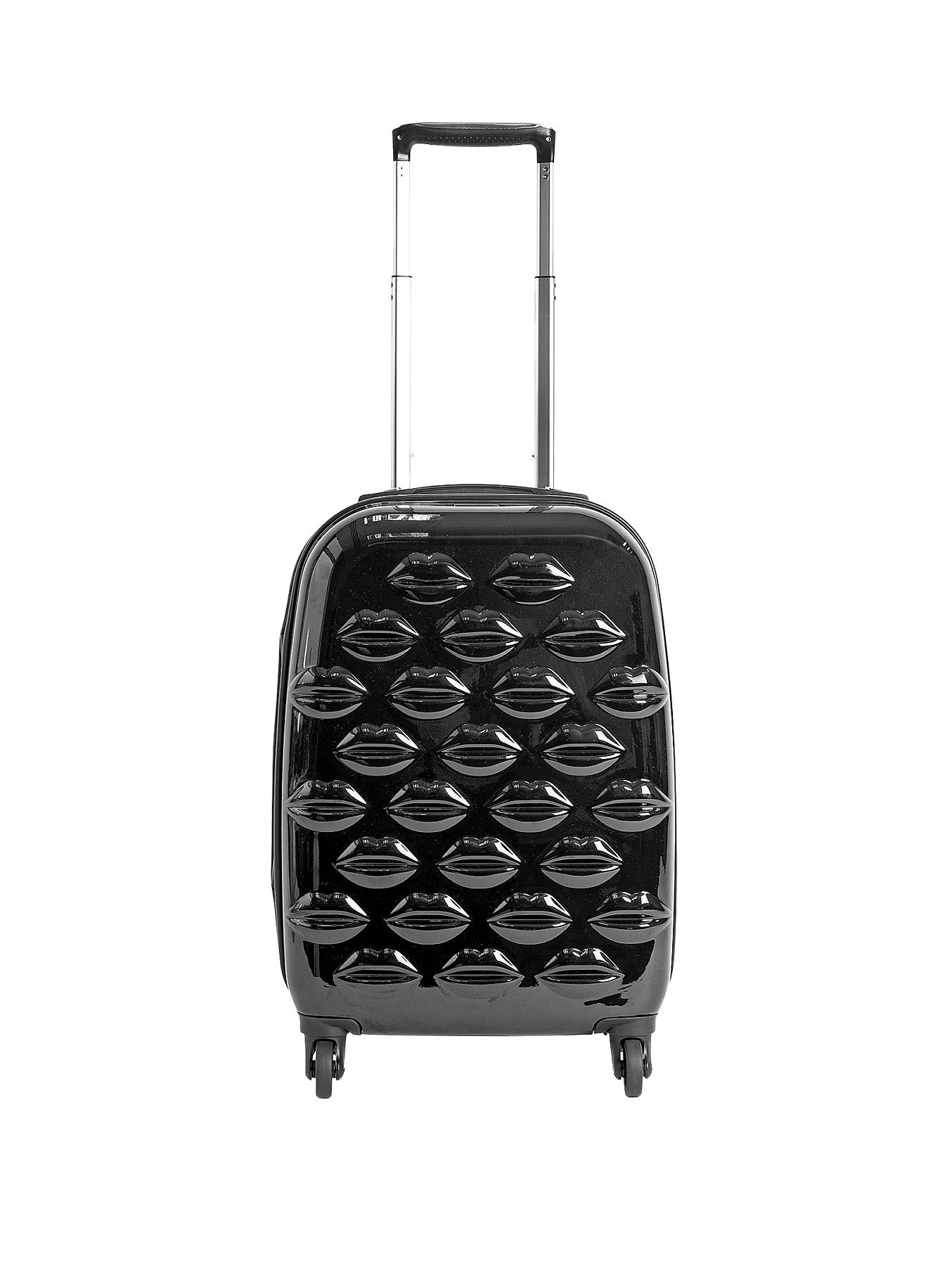 Lulu Guinness Hard Sided 4 Wheel Lips Cabin Case Lulu Guinness Hard Sided 4 Wheel Lips Cabin Case