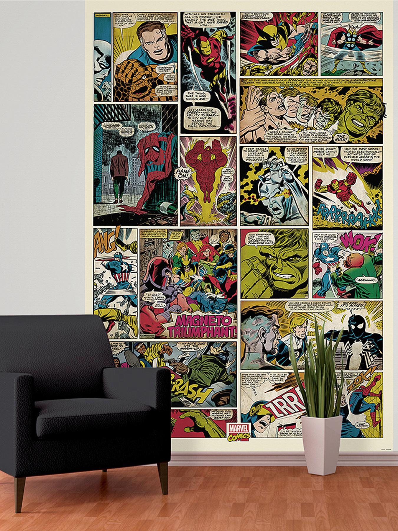 1Wall Marvel Comic Strip Wall Mural 1Wall Marvel Comic Strip Wall Mural