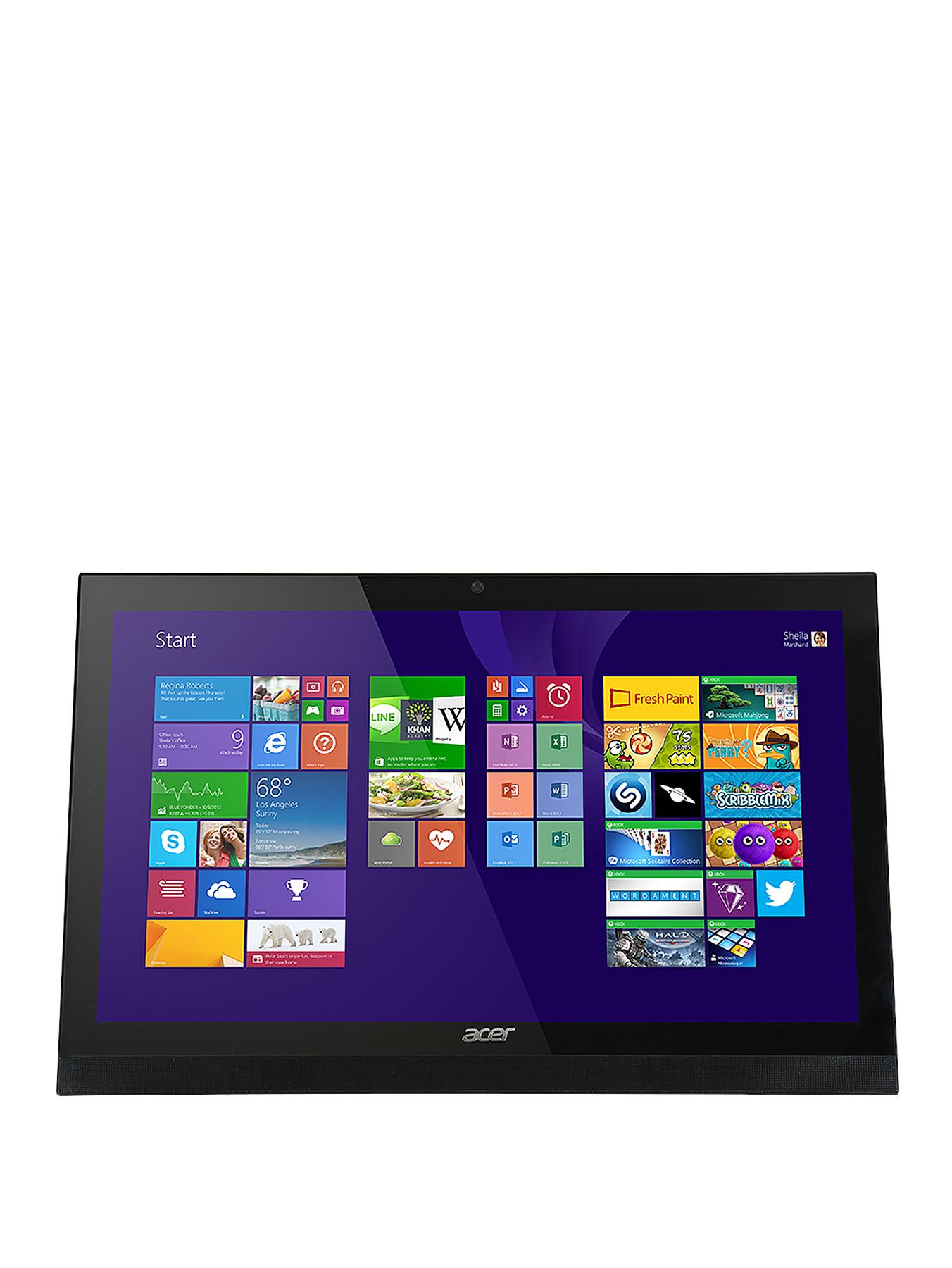 Acer Aspire Z1-621 Intel Pentium Processor, 4Gb RAM, 1Tb Hard Drive, Wi-Fi, 21.5 inch Touchscreen All in One Desktop PC with Optional Microsoft Office 365 Personal - Black Acer Aspire Z1-621 Intel Pentium Processor, 4Gb RAM, 1Tb Hard Drive, Wi-Fi, 21.5 inch Touchscreen All in One Desktop PC with Optional Microsoft Office 365 Personal - Black