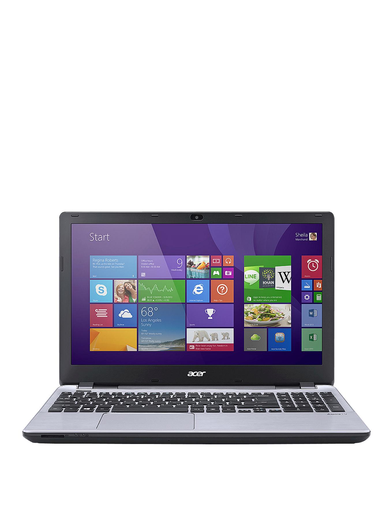 Acer V3-572 Intel Core i5 Processor, 6Gb RAM, 1Tb Hard Drive, Wi-Fi, 15.6 inch Laptop - Silver Acer V3-572 Intel Core i5 Processor, 6Gb RAM, 1Tb Hard Drive, Wi-Fi, 15.6 inch Laptop - Silver