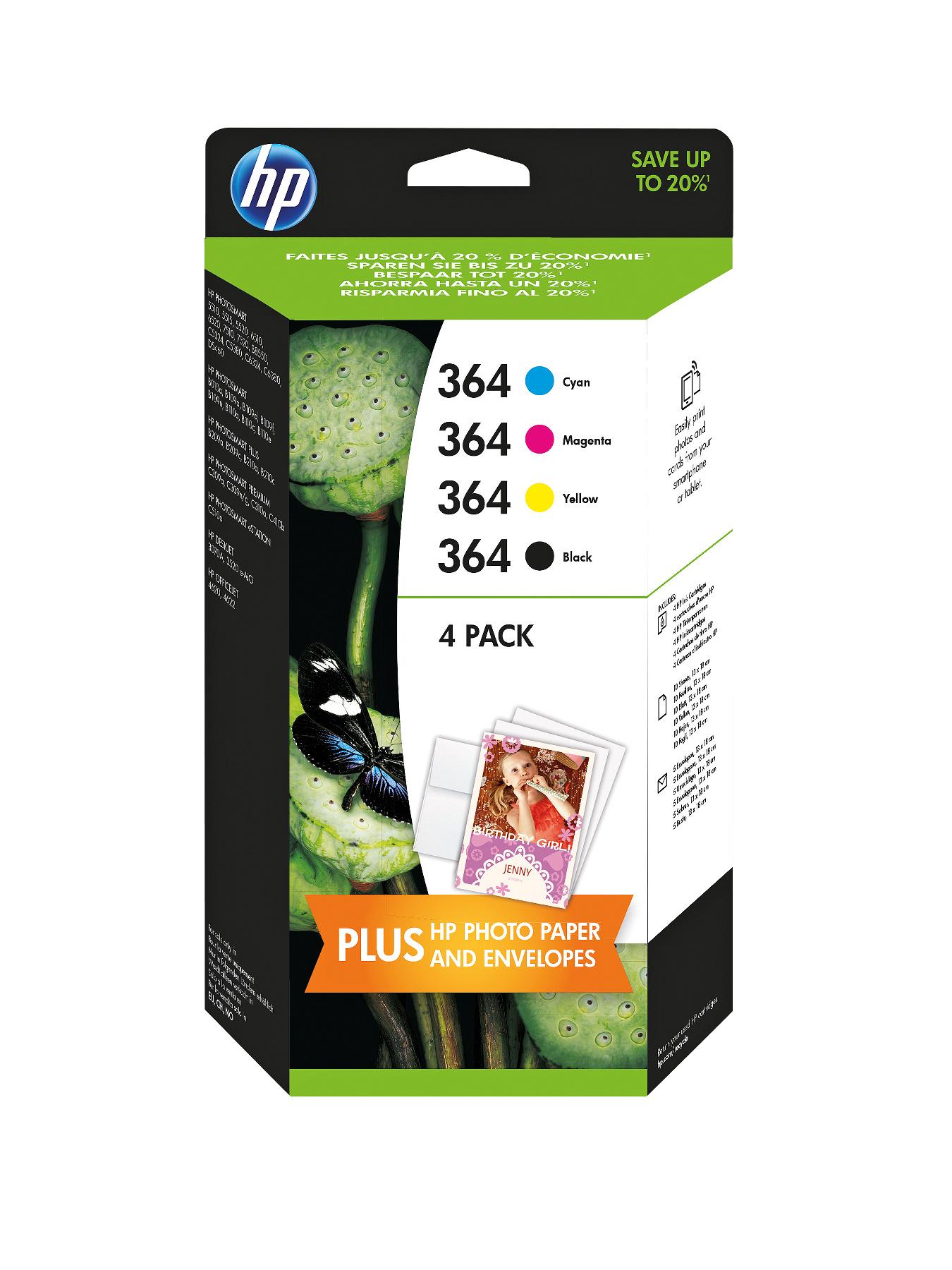 HP 364 Ink Cartridge Combo Pack (4 Pack) HP 364 Ink Cartridge Combo Pack (4 Pack)