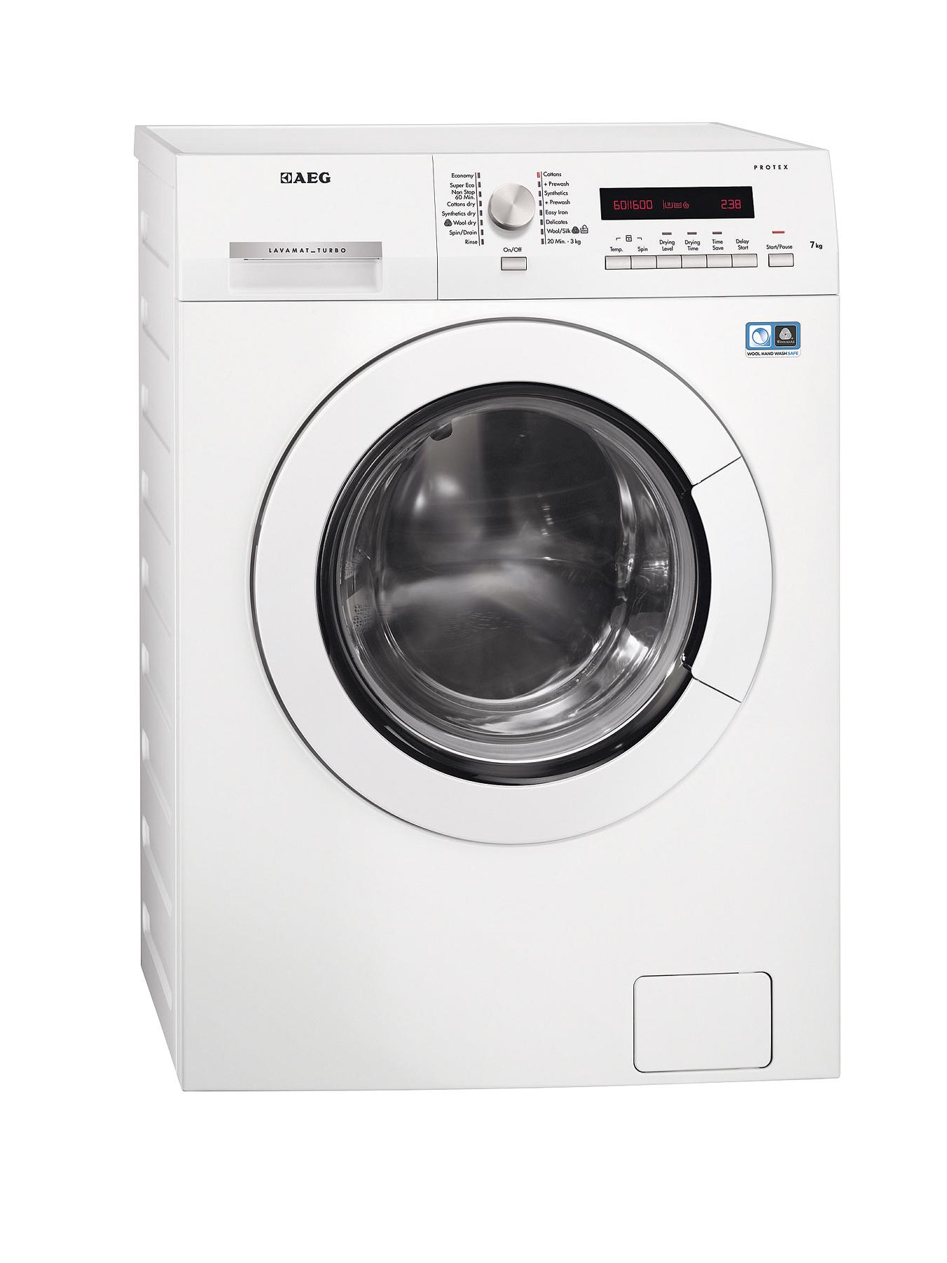 AEG L75670WD 7+4kg Load, 1600 Spin Washer Dryer - White AEG L75670WD 7+4kg Load, 1600 Spin Washer Dryer - White