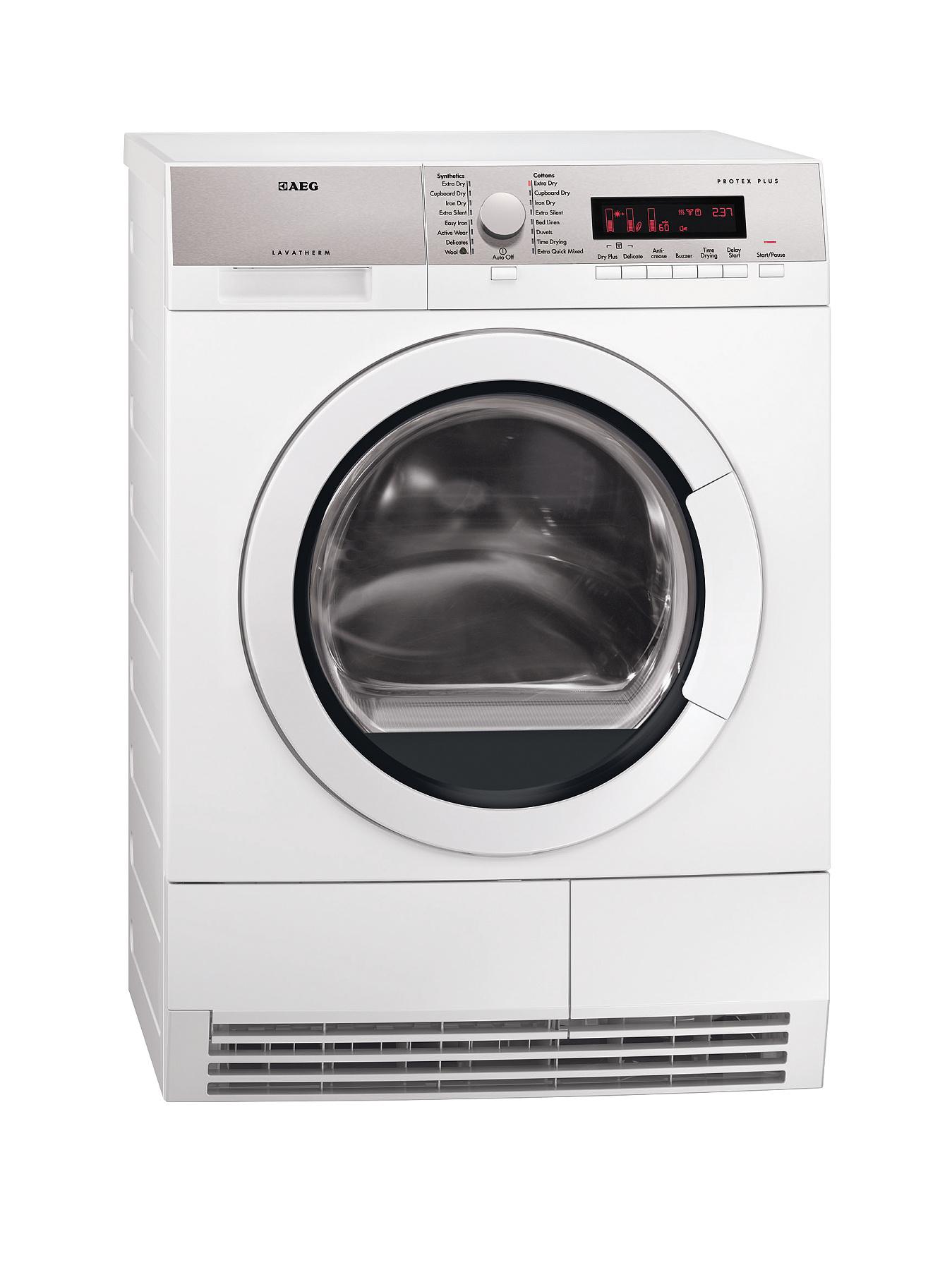 AEG T86280IC 8kg Load Condenser Sensor Dryer - White AEG T86280IC 8kg Load Condenser Sensor Dryer - White