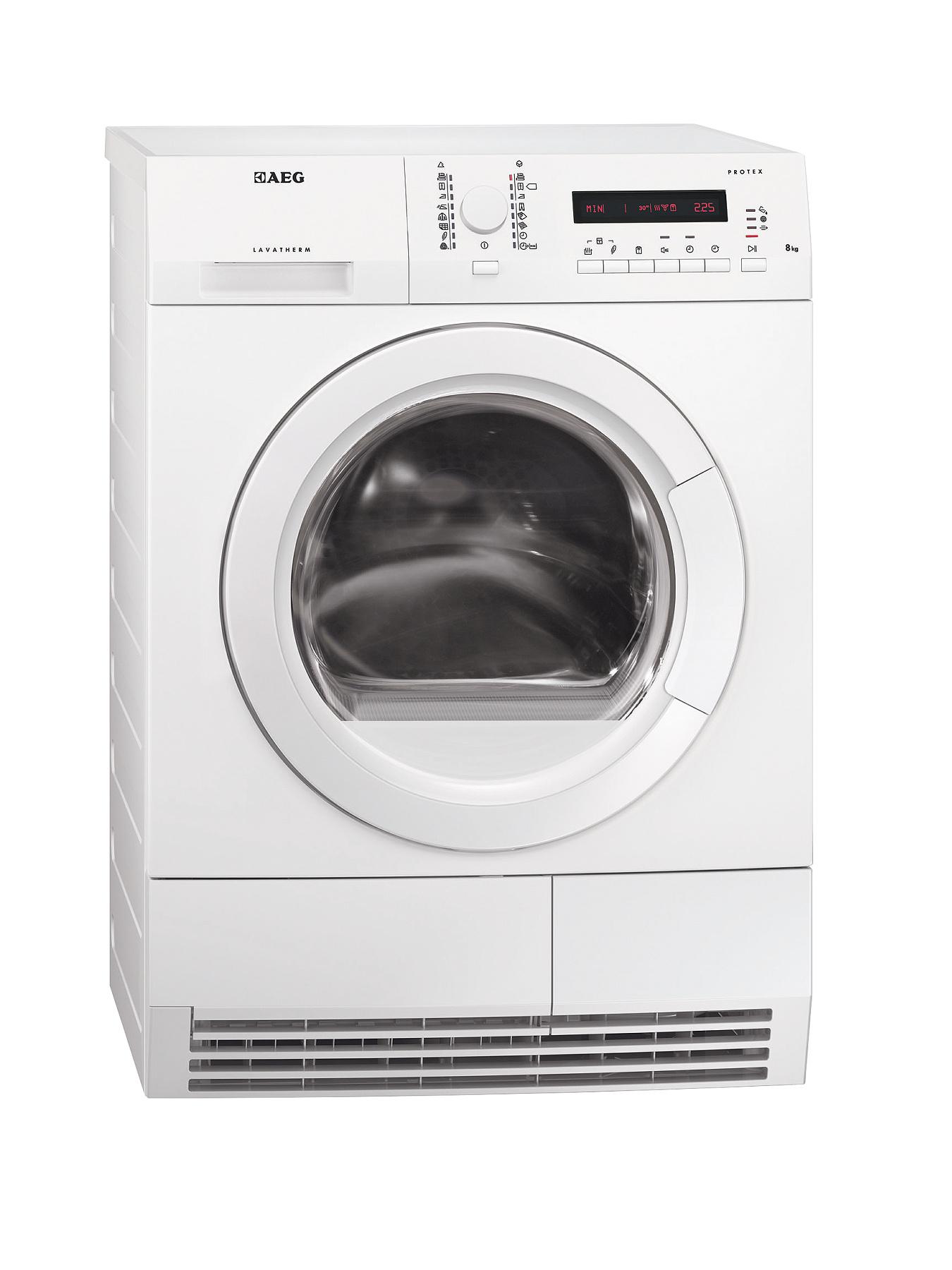 AEG T76280AC 8kg Load Condenser Sensor Dryer - White AEG T76280AC 8kg Load Condenser Sensor Dryer - White