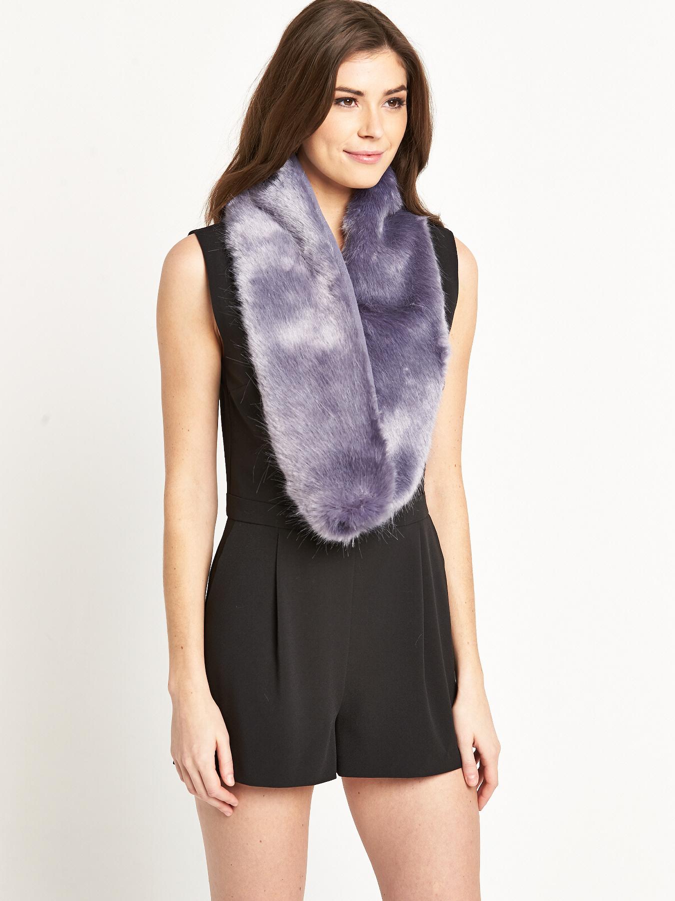 Pastel Blue Fur Collar - Blue, Blue Pastel Blue Fur Collar - Blue, Blue