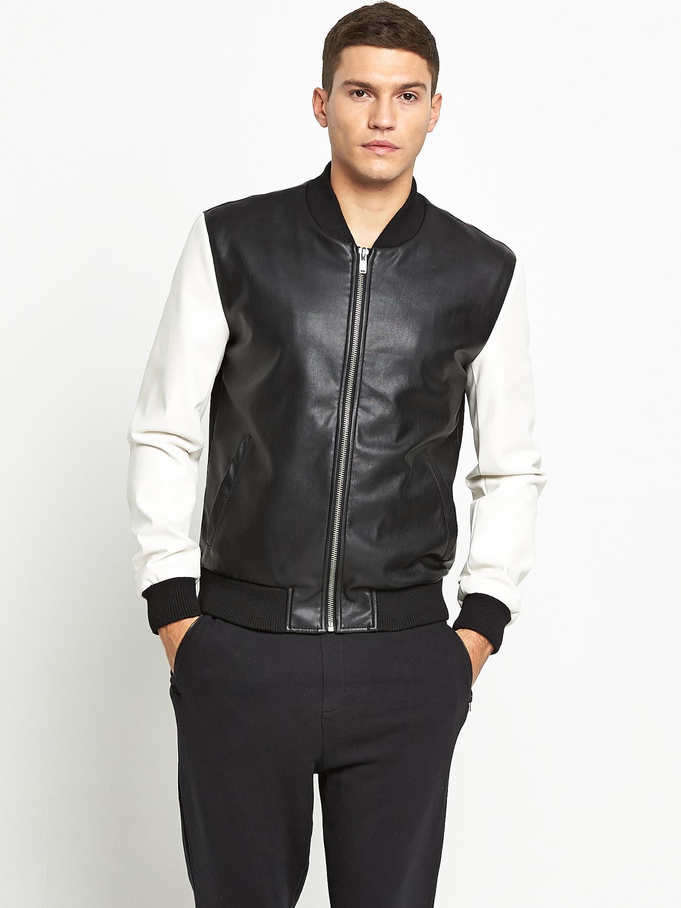 ONLY & SONS Mens Bomber Jacket - Black, Black ONLY & SONS Mens Bomber Jacket - Black, Black