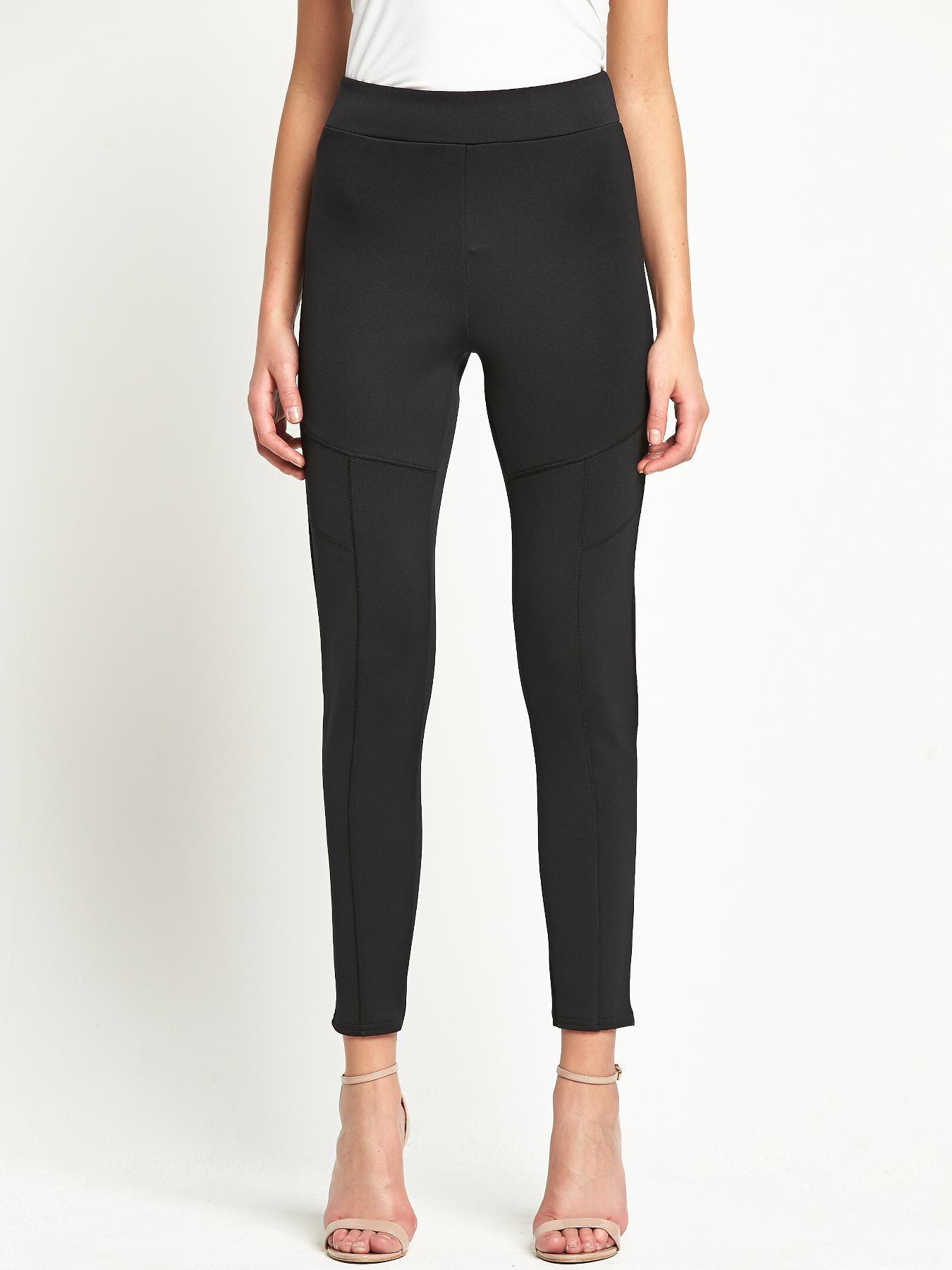Lipsy Michelle Keegan Scuba Leggings - Black, Black Lipsy Michelle Keegan Scuba Leggings - Black, Black