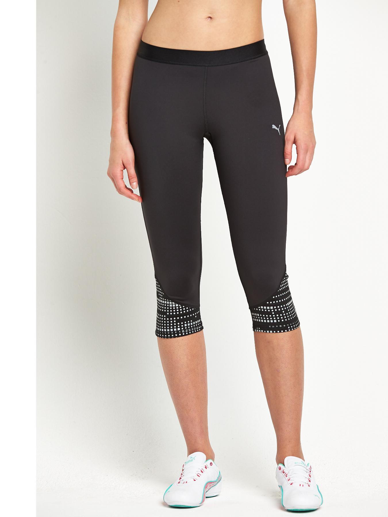 Puma Night Cat Three-Quarter Tights - Black - Black, Black Puma Night Cat Three-Quarter Tights - Black - Black, Black