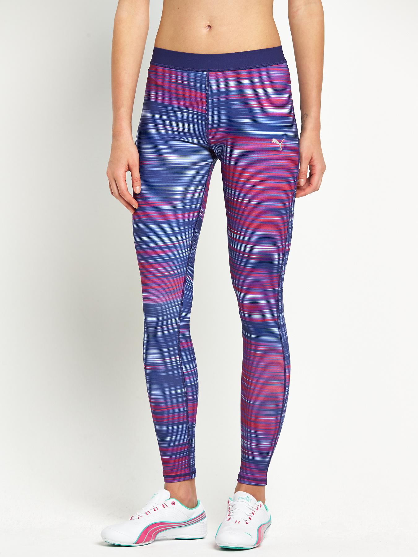 Puma Progress Graphic Tights - Blue, Blue Puma Progress Graphic Tights - Blue, Blue