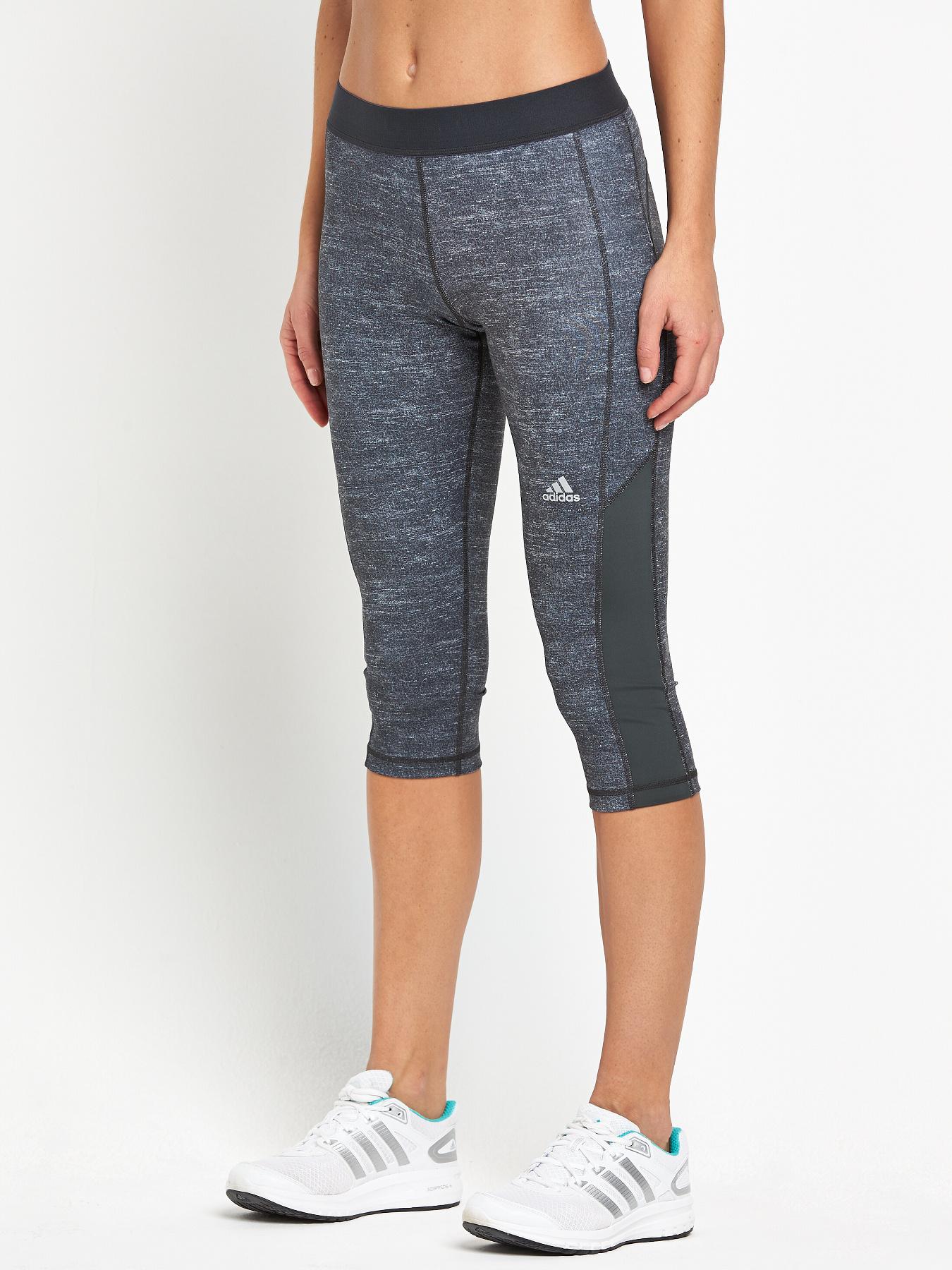 adidas Fuse Techfit Three-Quarter Tights - Grey, Grey adidas Fuse Techfit Three-Quarter Tights - Grey, Grey
