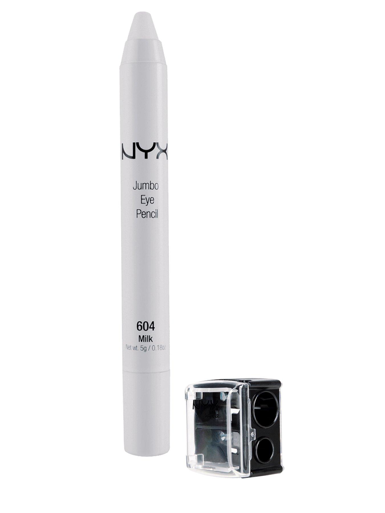 NYX Jumbo Eye Pencil and Sharpener- Milk | very.co.uk